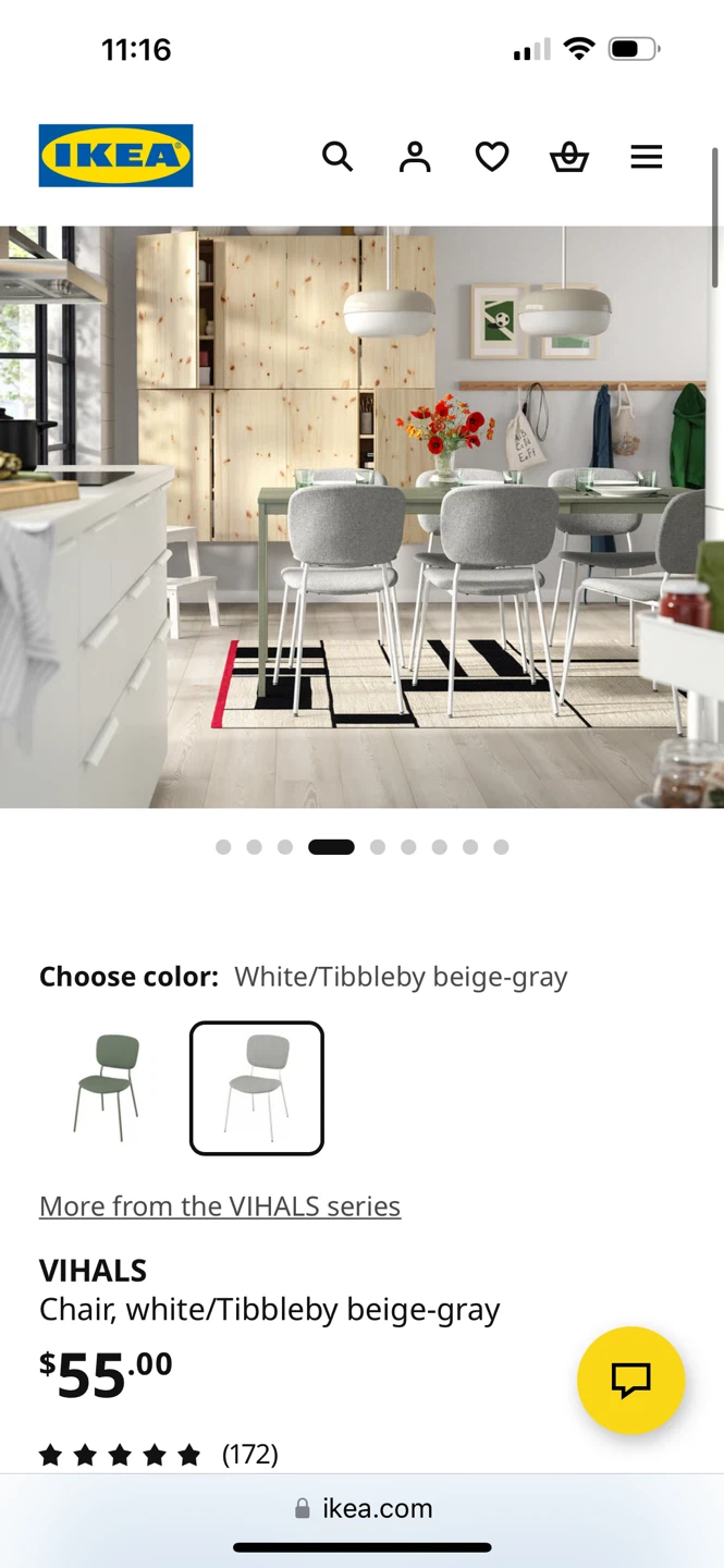 🔥Moving Sale🔥IKEA VIHALS Chair.  $55 for 2 - photo 3
