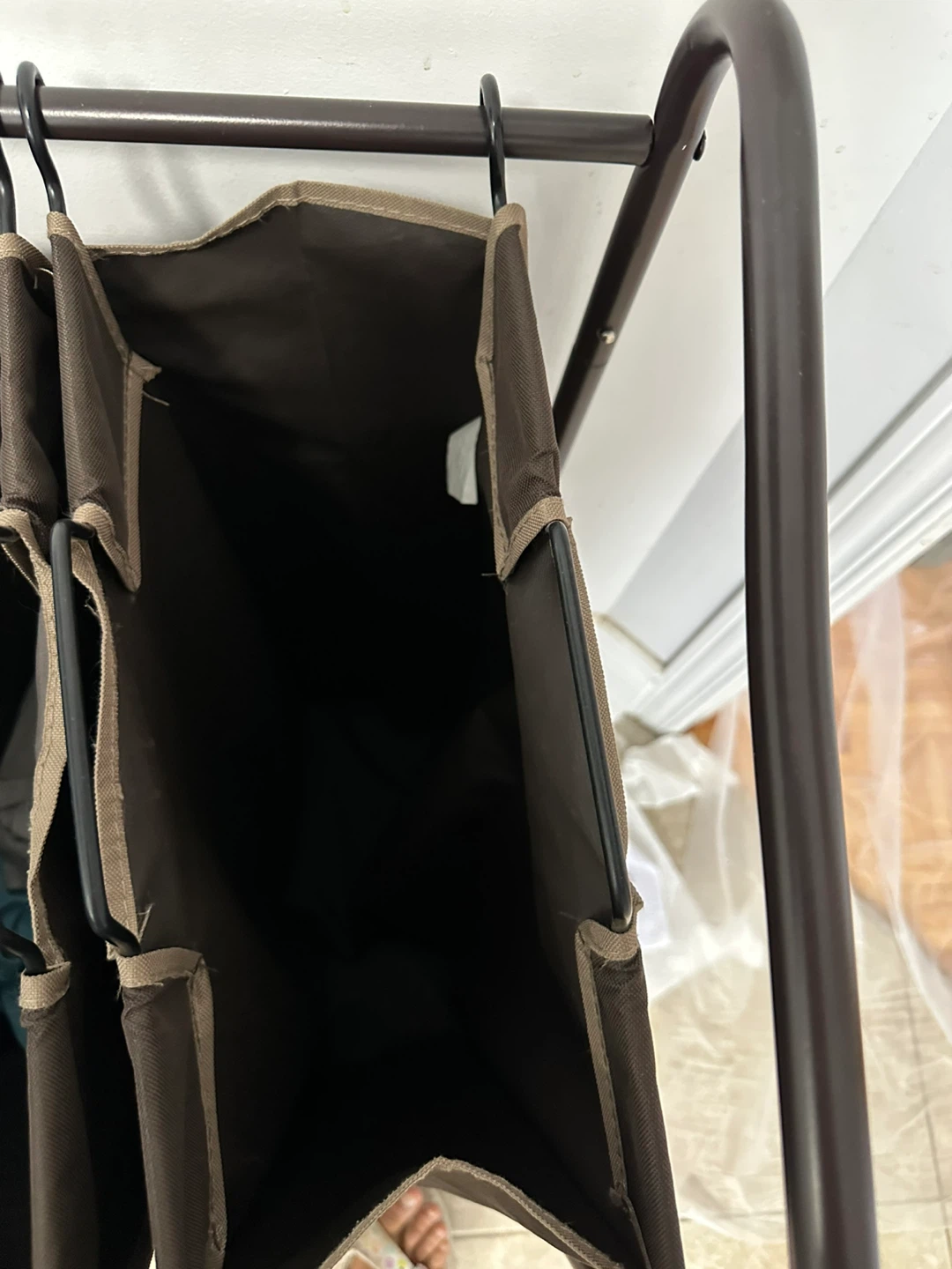 Brown 4-Bag Laundry Sorter Cart - photo 3