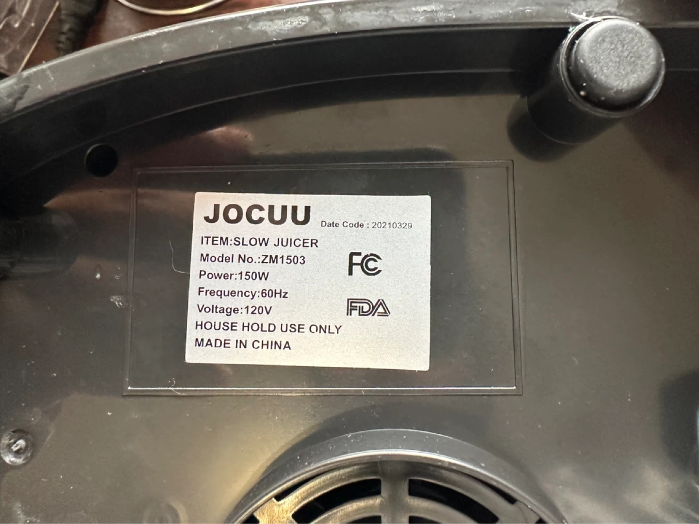Jocuu Masticating Juicer - photo 3