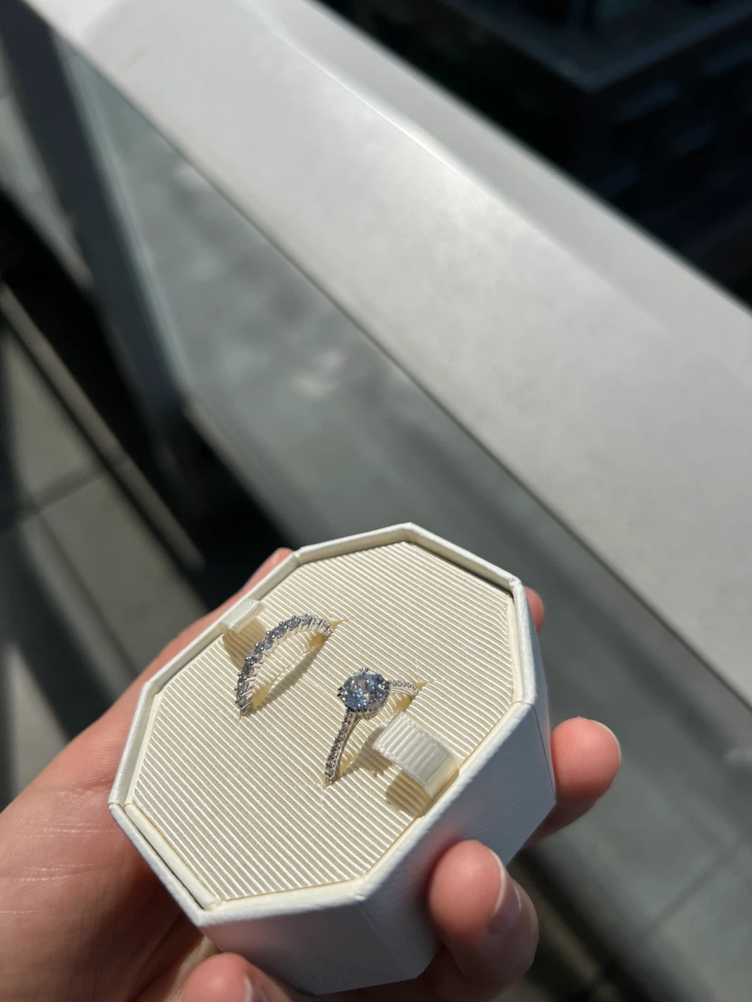 Swarovski Set Rings WHI/RHS 55