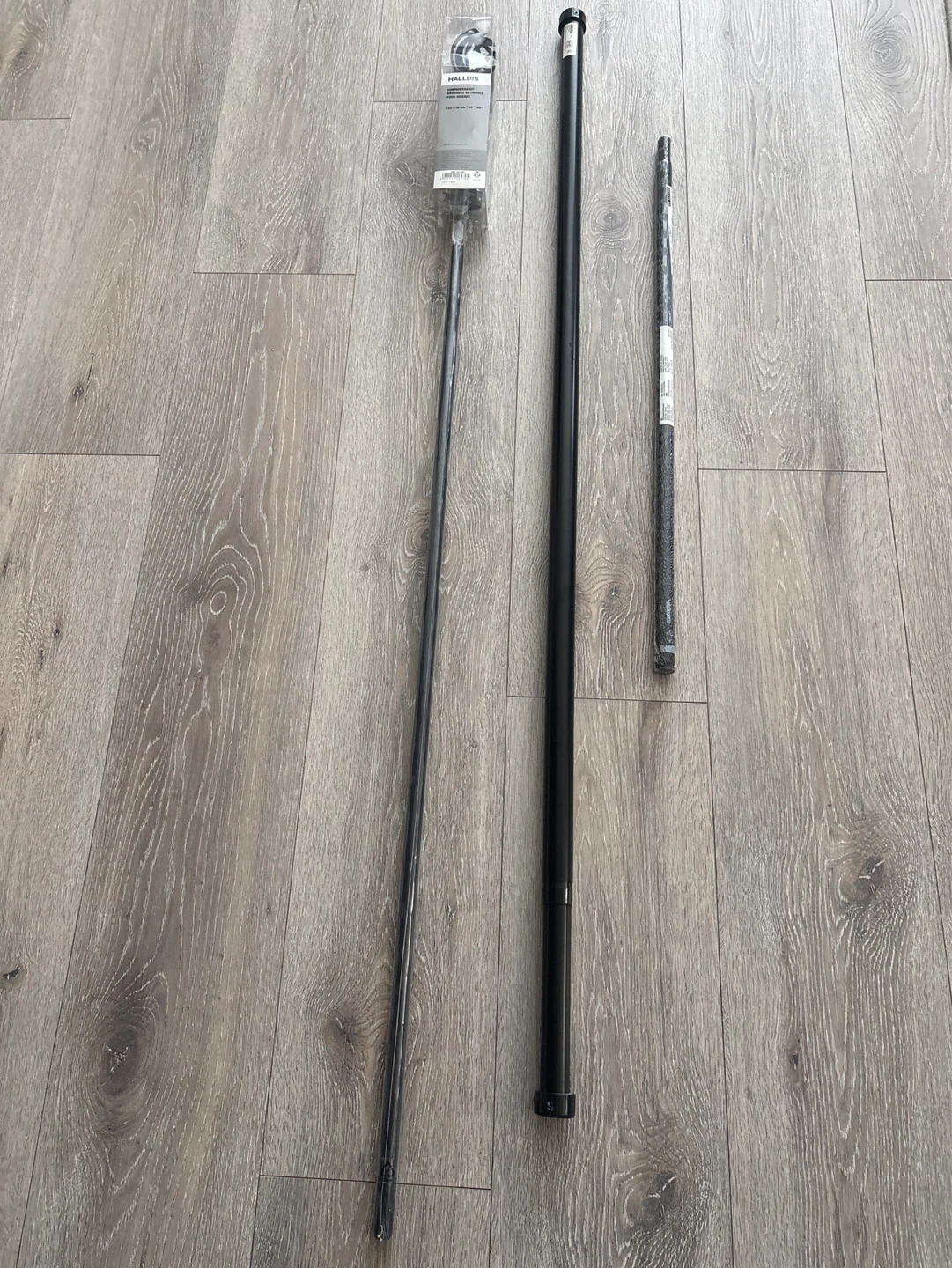 IKEA HALLDIS Curtain Rod Kit Black 122-218 cm - photo 4