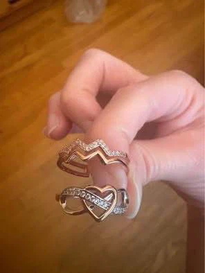 925 Sterling silver rings-Size 6, Both together for $10