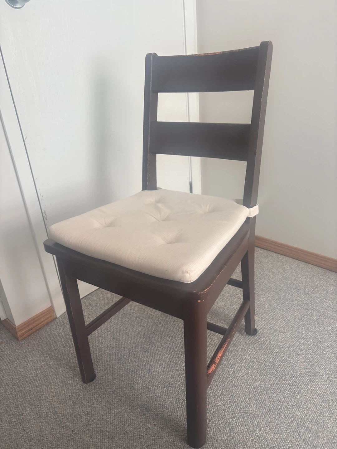 Wooden Dining Chair with Padded Seat