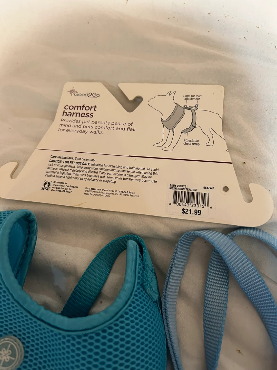 Good2Go Comfort Harness for Dogs, Teal, Size S - photo 2