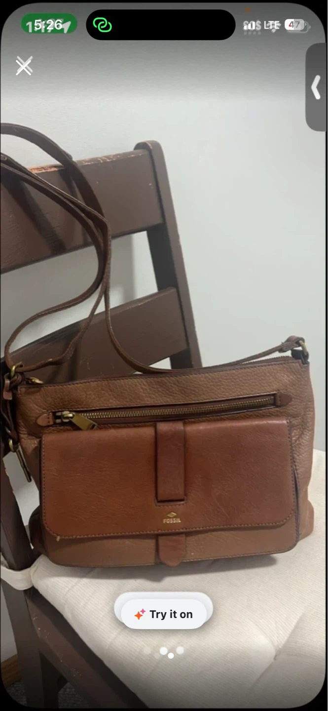 Fossil Leather Crossbody Bag - photo 2