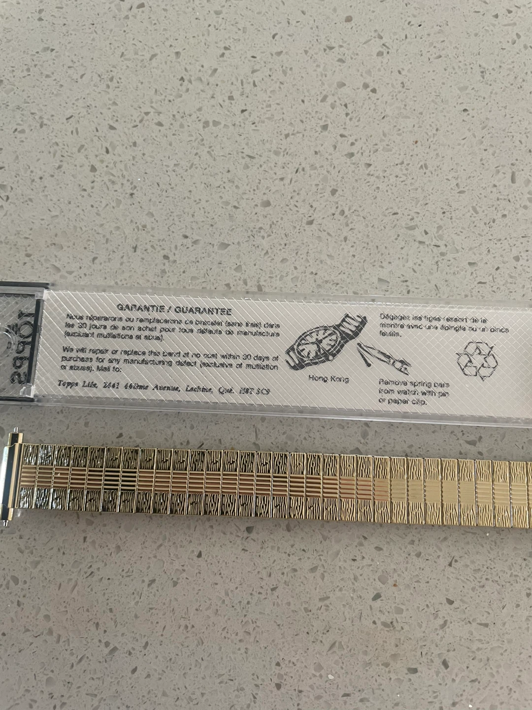 Topps Watch Band - Gold Tone