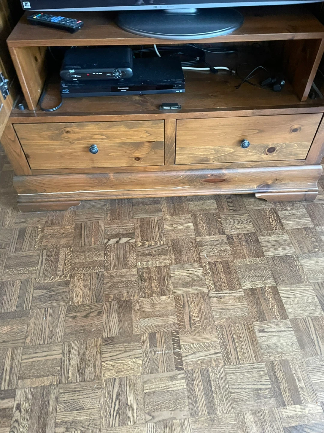 Wooden High Chest/TV Stand with Storage - photo 4