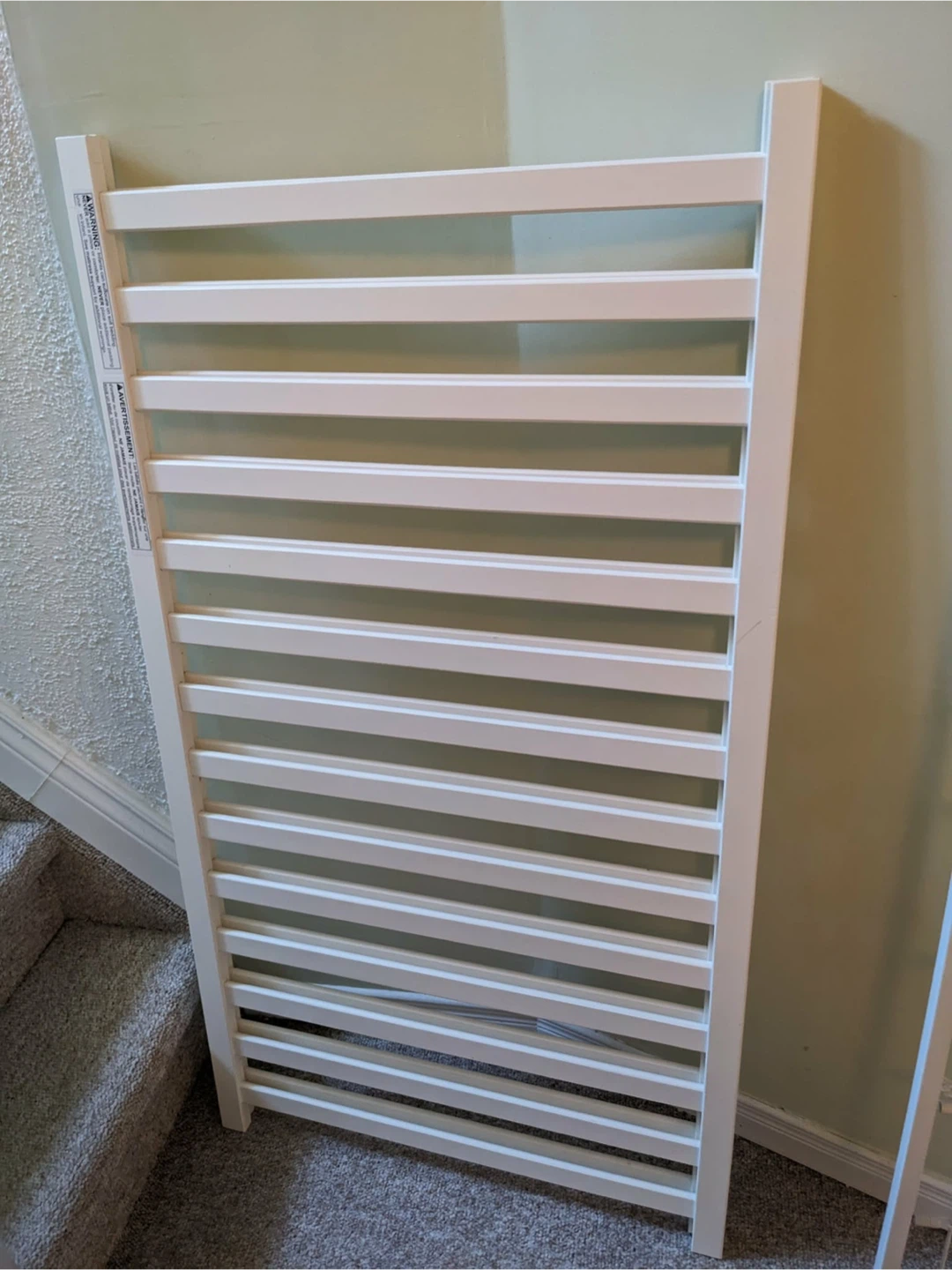 White Baby Crib Side Rail with Hardware