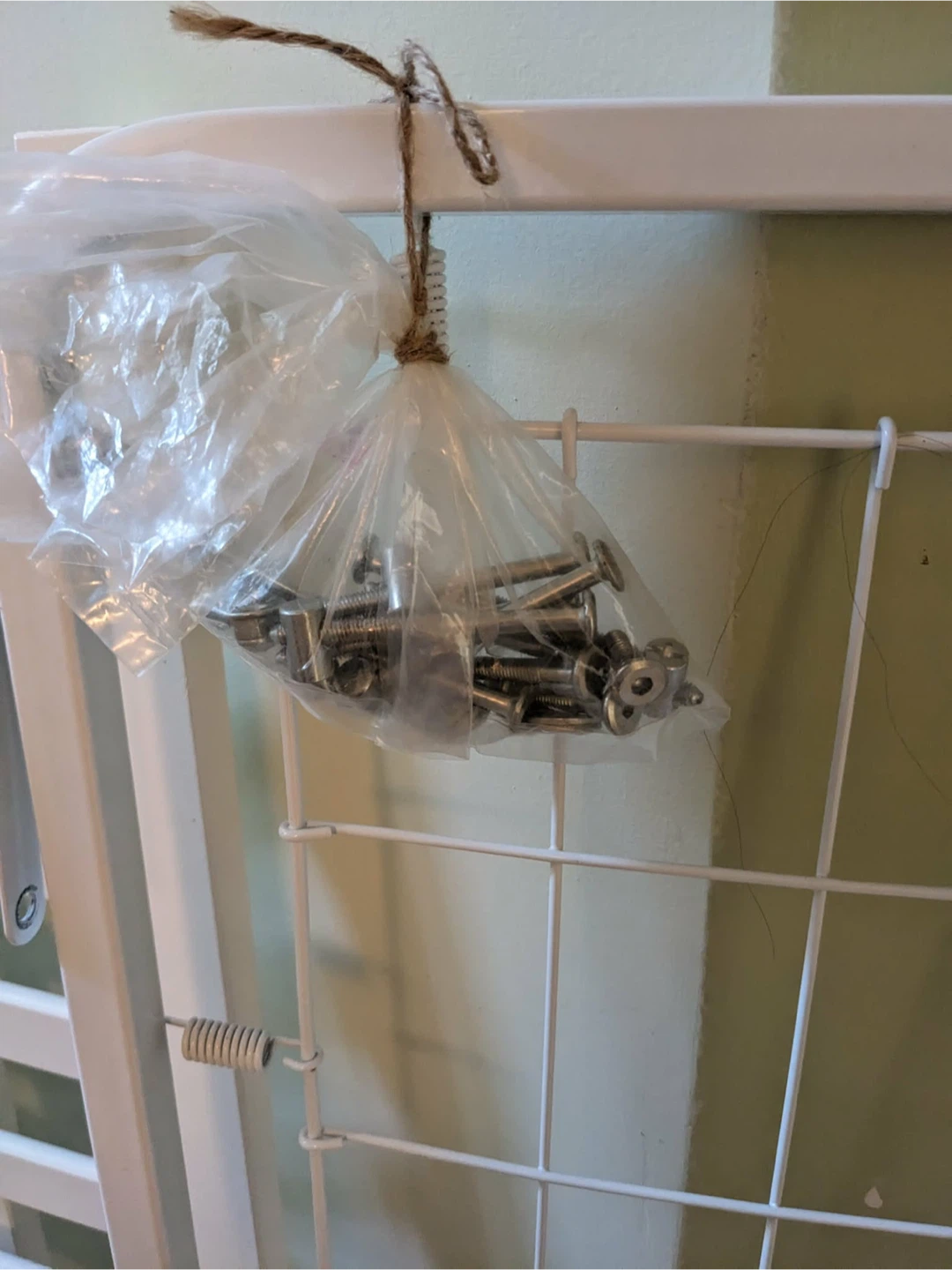 White Baby Crib Side Rail with Hardware - photo 5