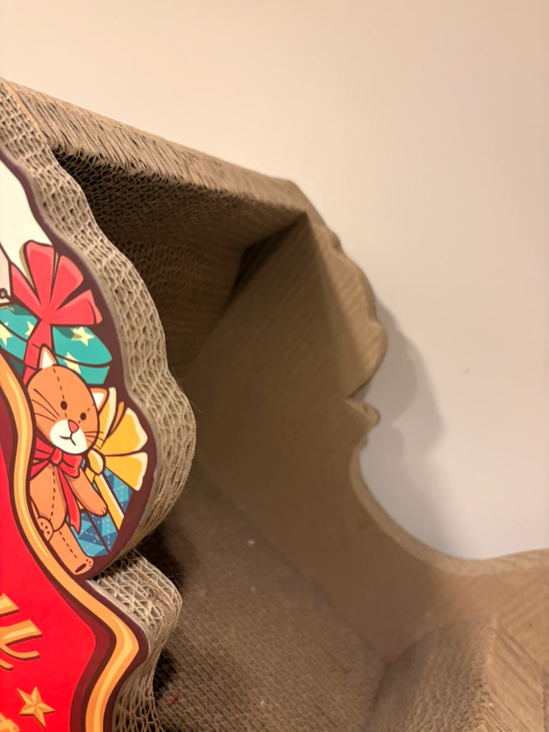 Cardboard Christmas Sleigh Cat Scratcher - photo 2