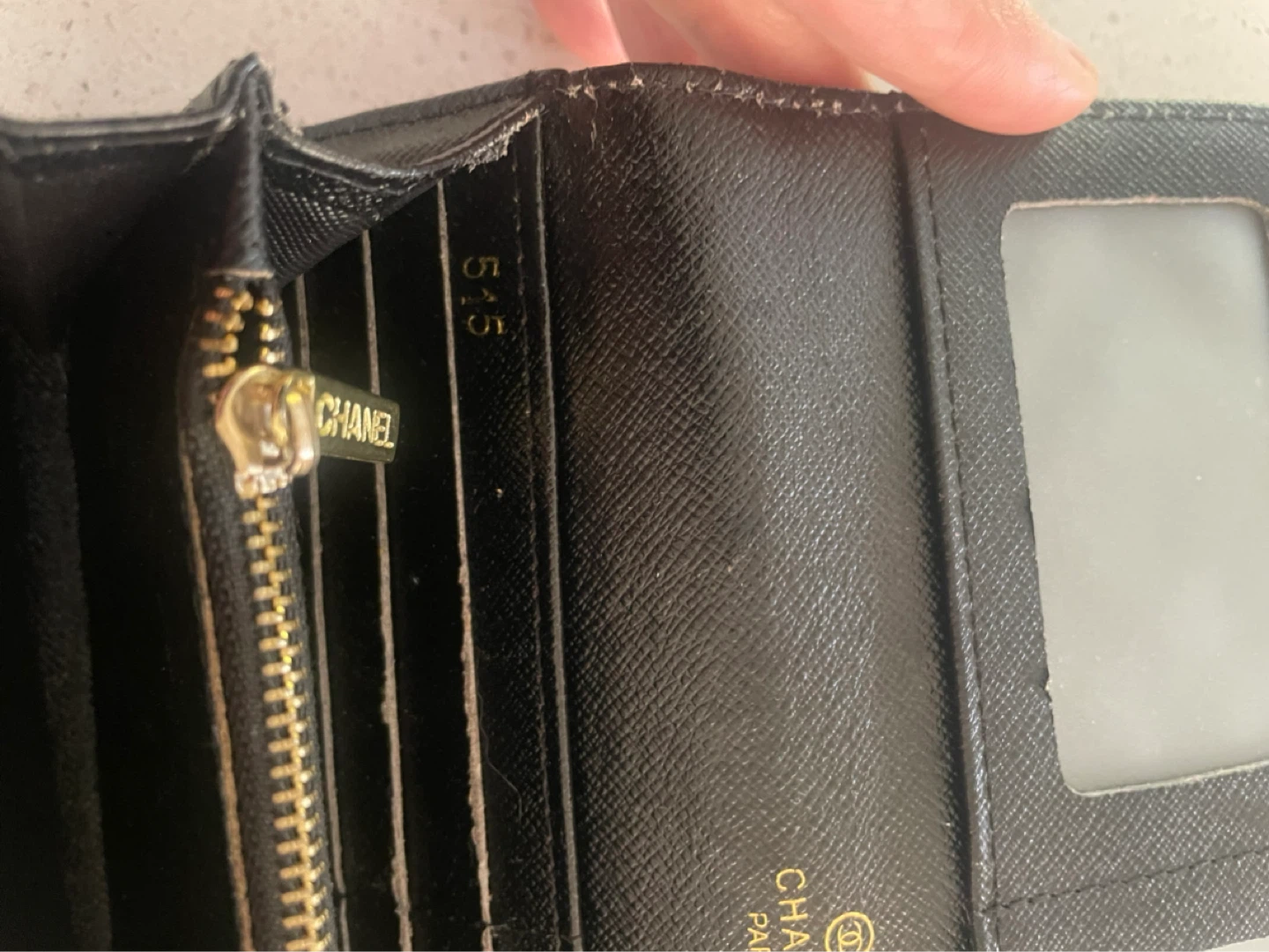 Chanel Black Chevron Flap Wallet - photo 3
