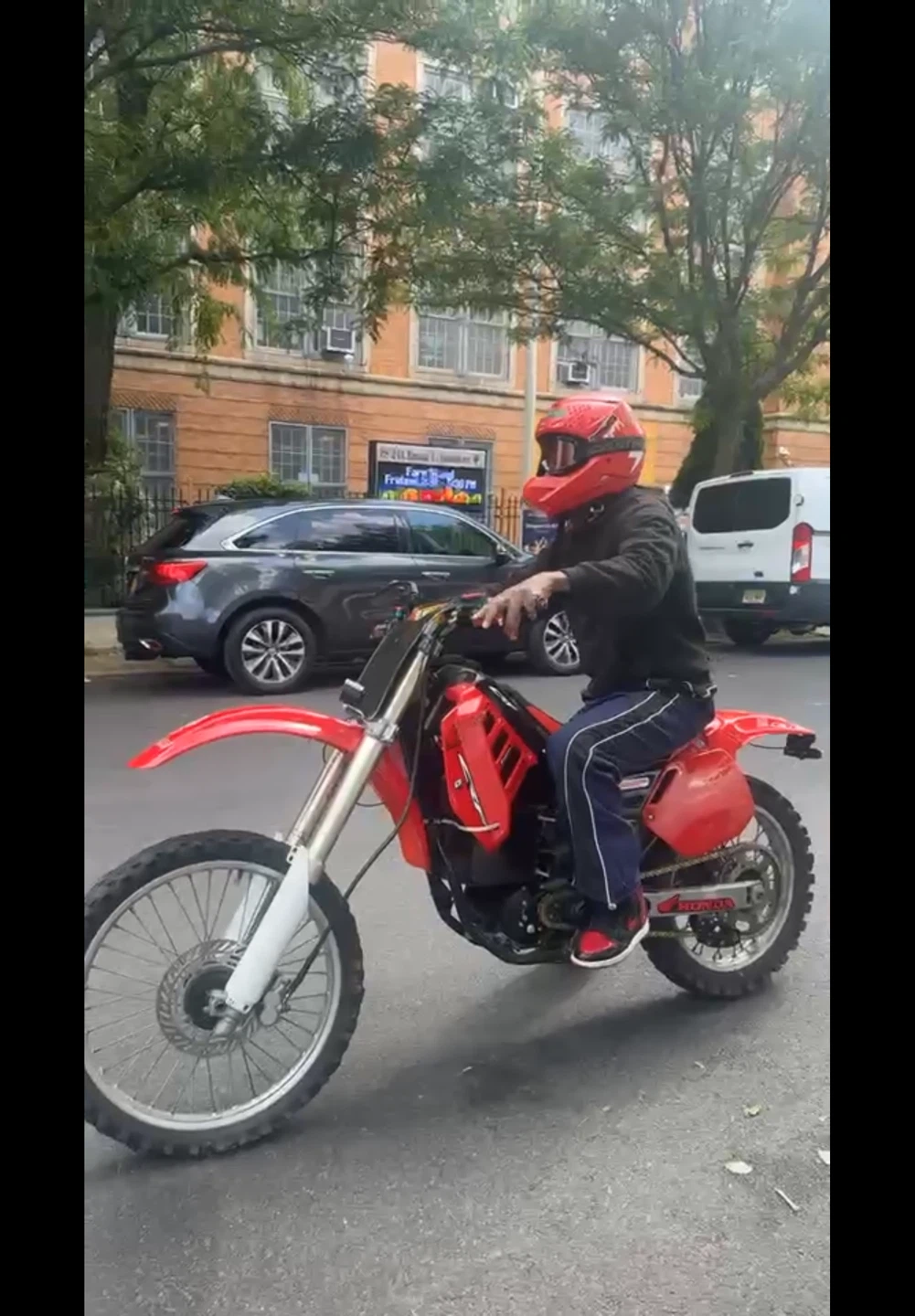 Electric Red Honda CRF Dirt Bike - photo 2