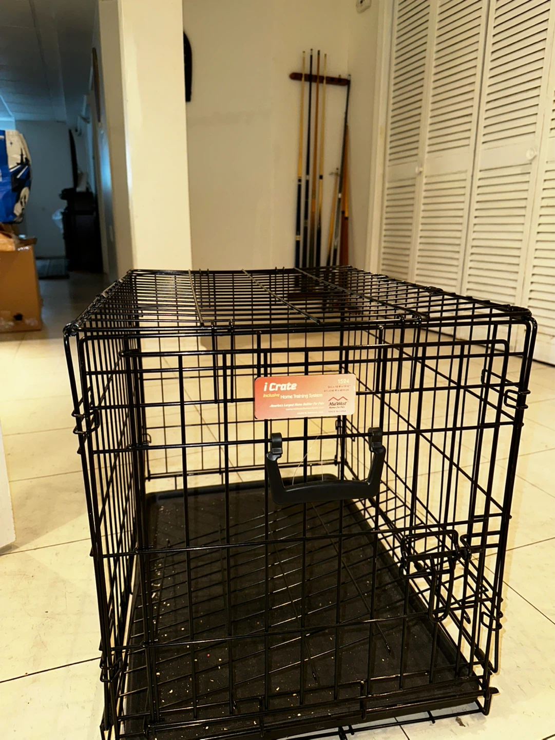 iCrate Dog Crate 36" Black