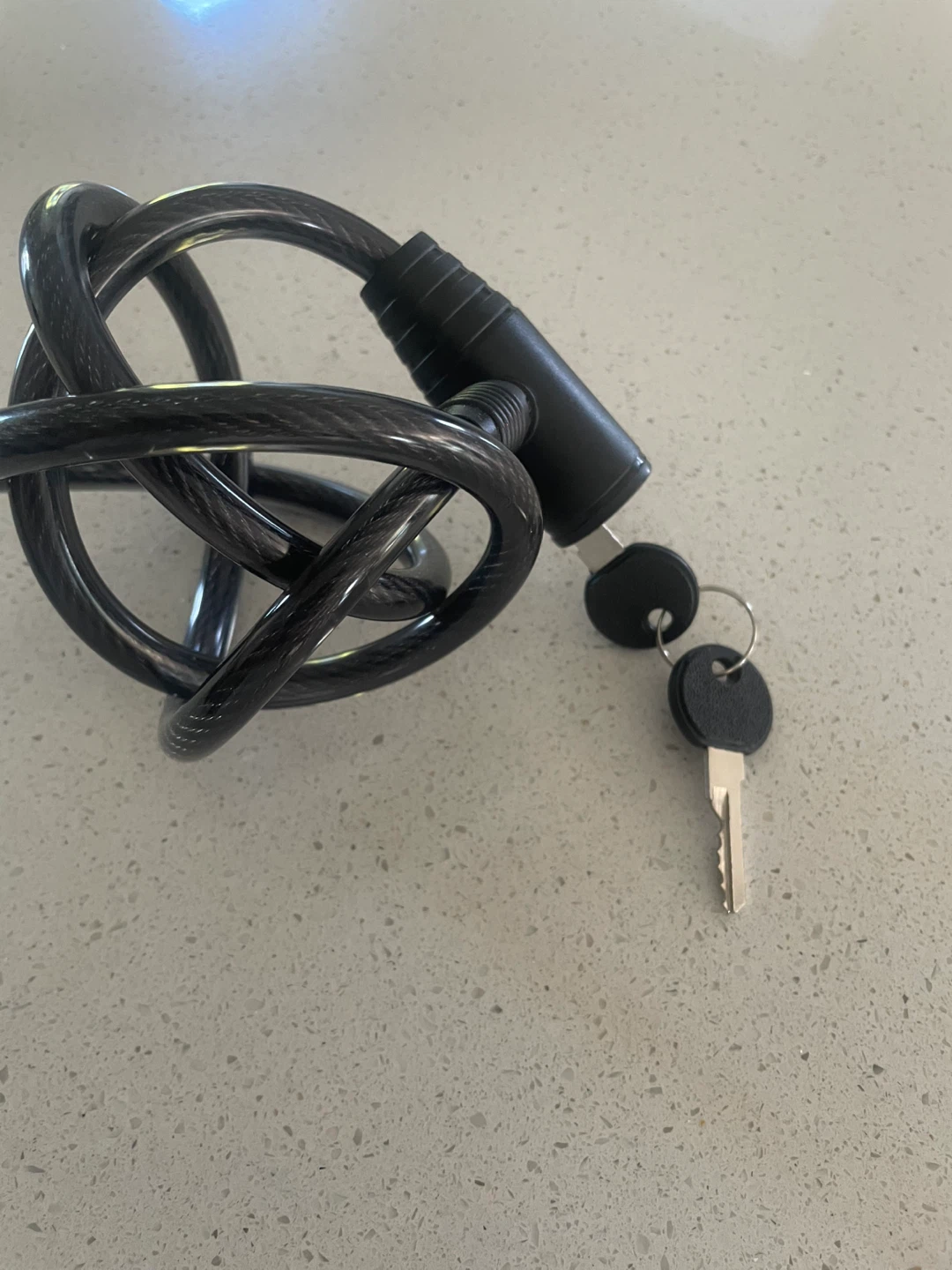 Black Bike Lock with 2 Keys
