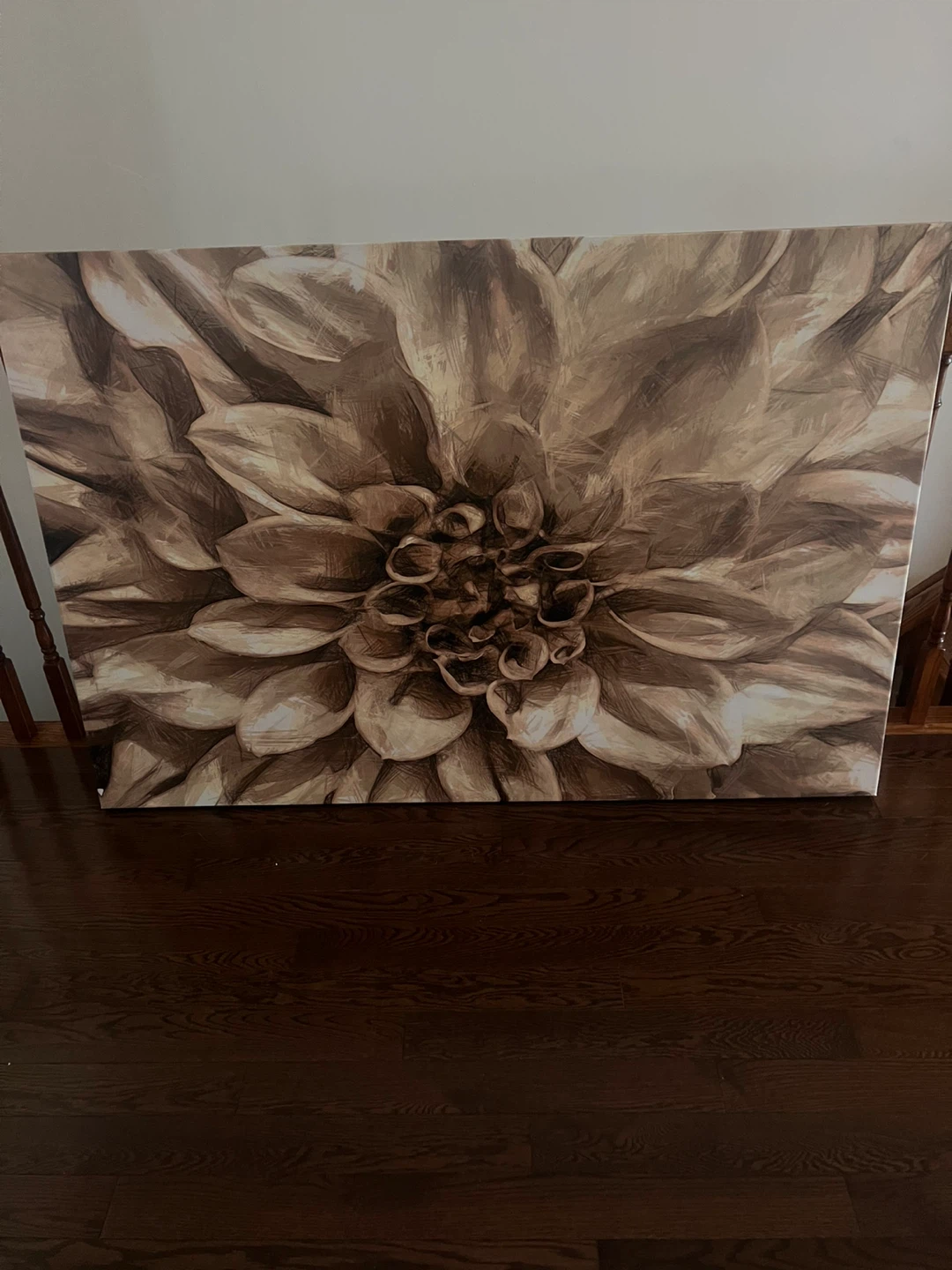 Large Floral Canvas Wall Art
