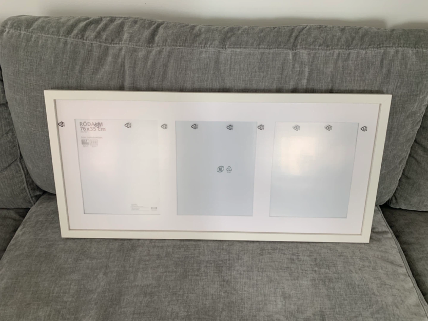 IKEA Rodalm Triple Picture Frame White - photo 4
