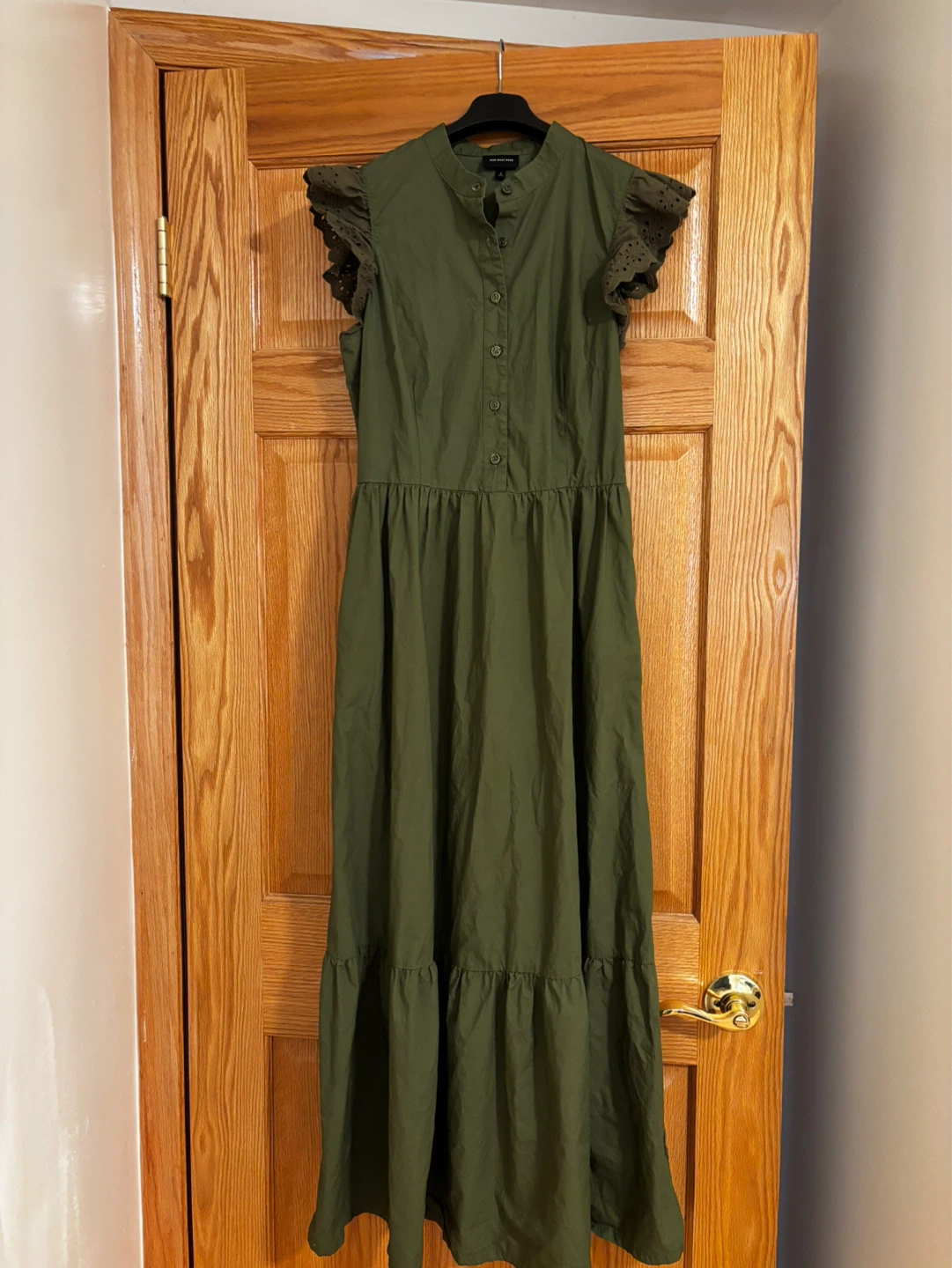Olive Green Maxi Dress S