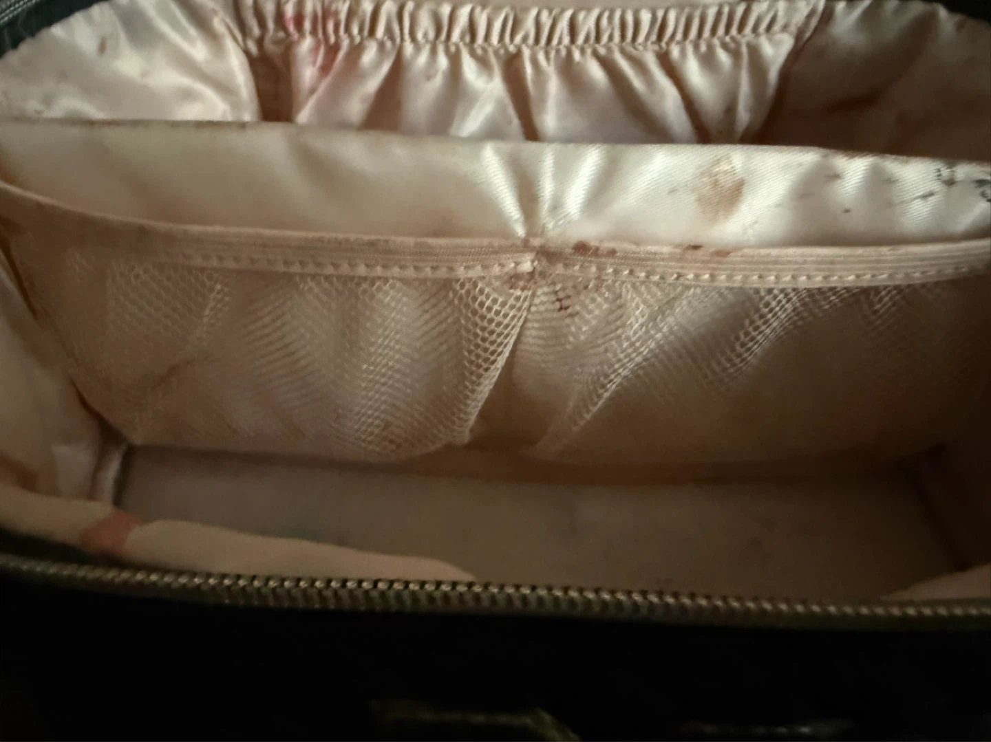 Black Quilted Makeup Bag with "M" Logo - photo 5