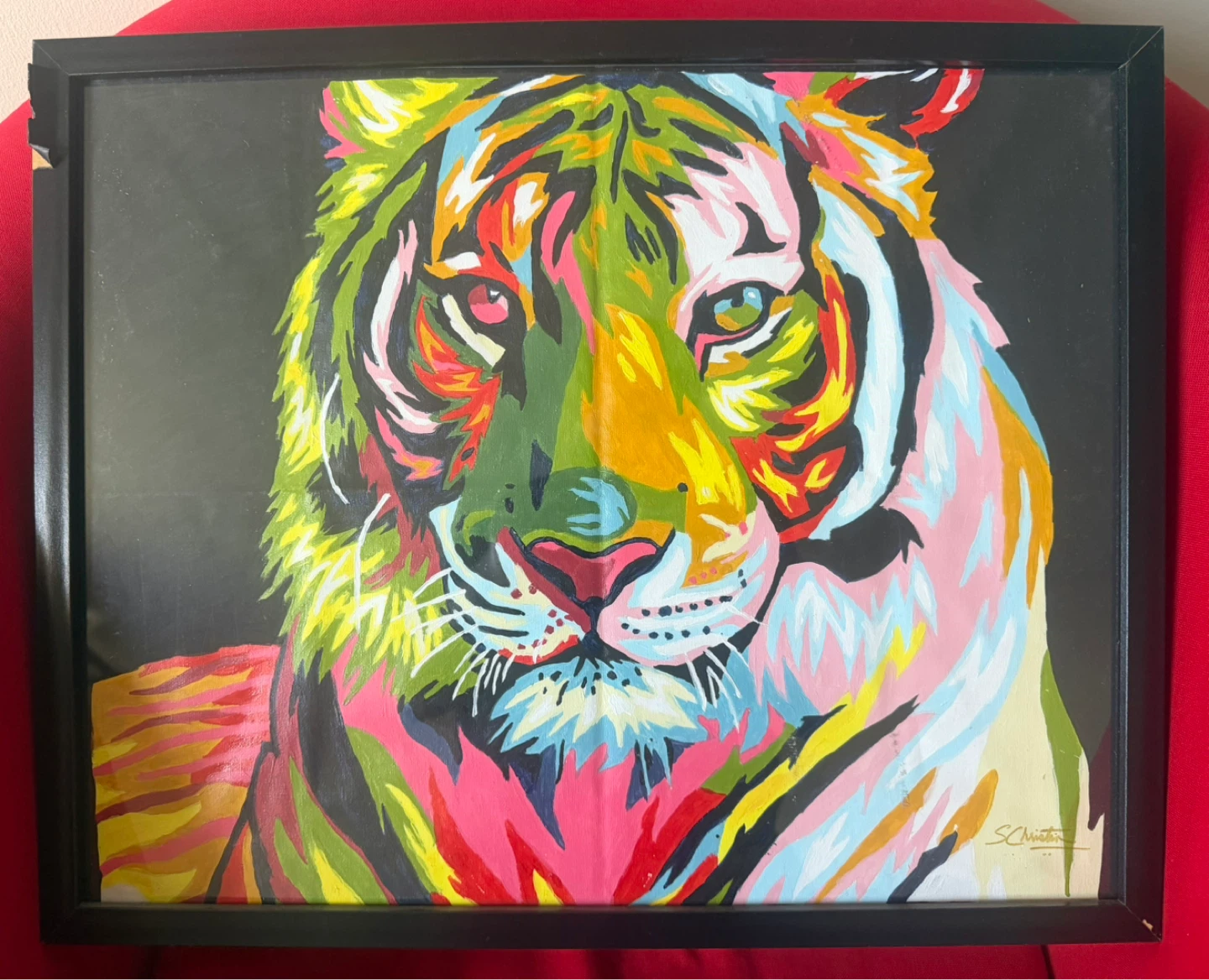 Colourful Lion and Tiger Art Prints - photo 2