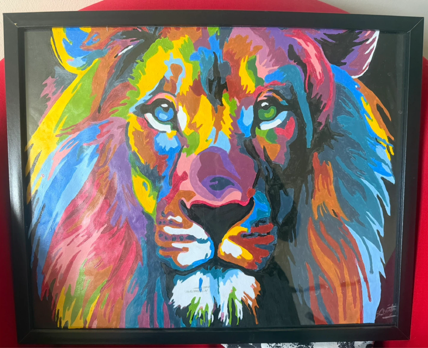 Colourful Lion and Tiger Art Prints