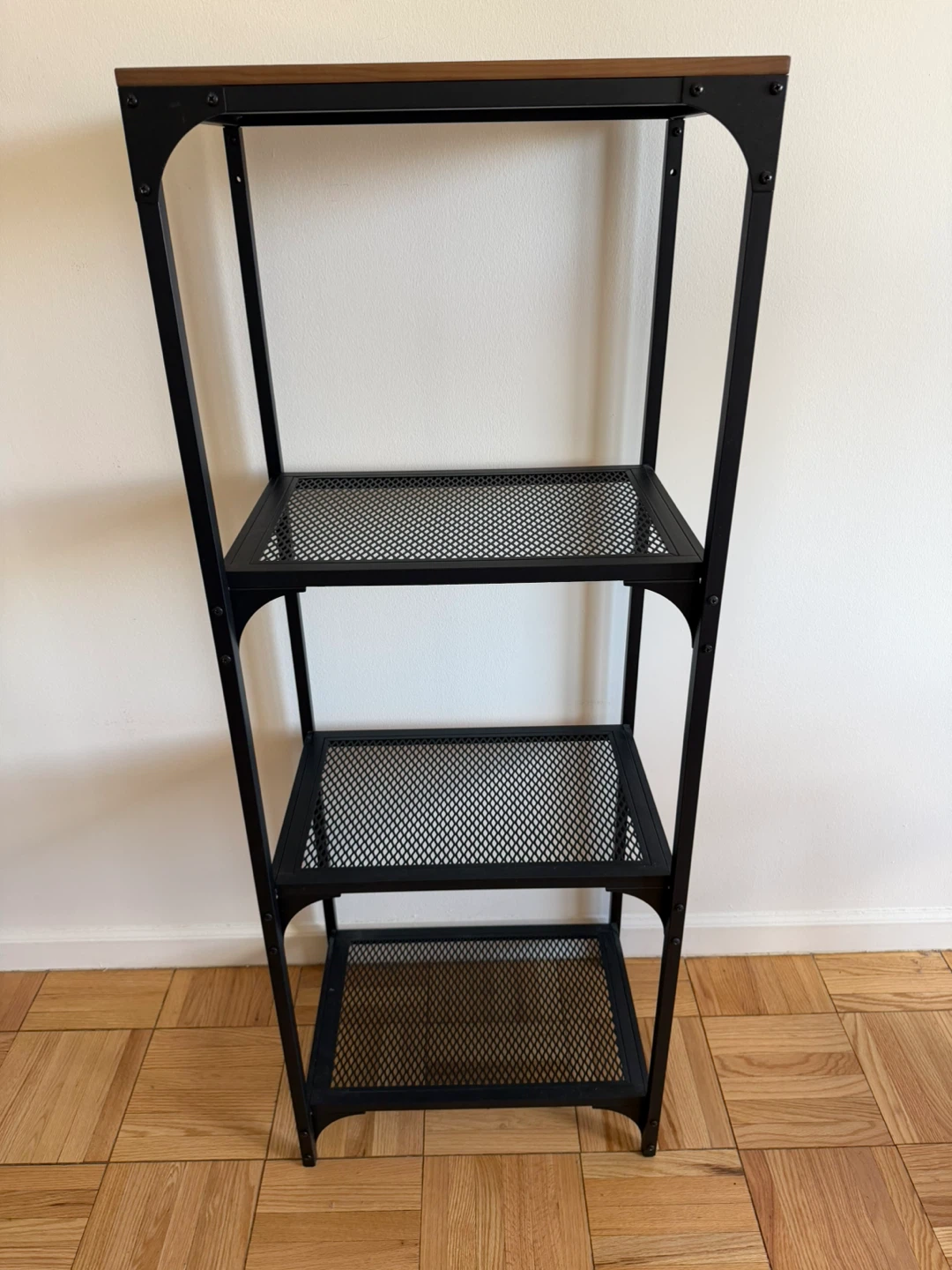 MOVING SALE - 4-Shelf Metal and Wood Bookcase - photo 2