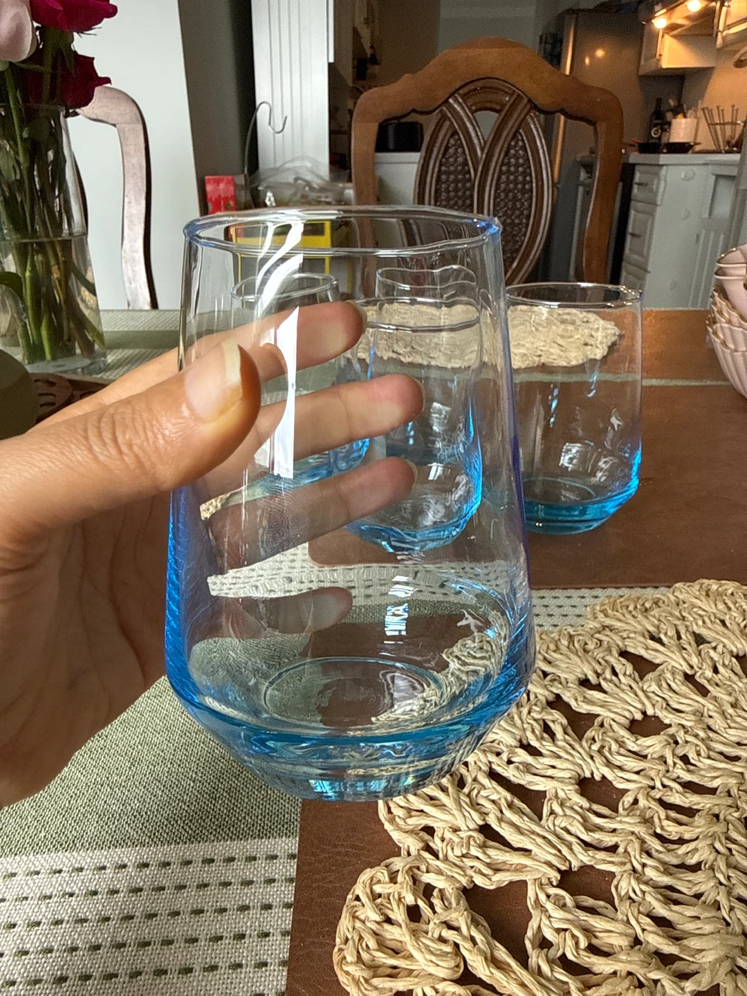 Set of 5 Blue Tumbler Glasses - photo 2