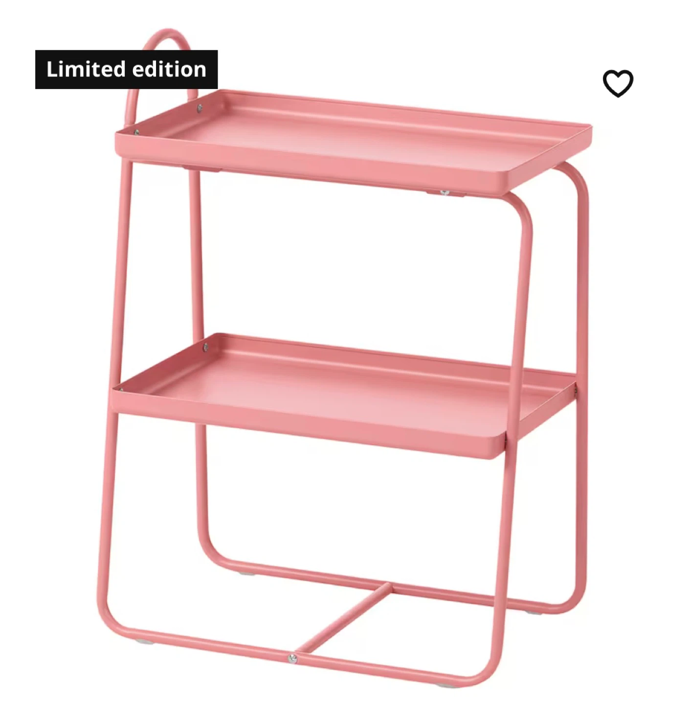 Pink Designed Two-Tier Side Table - photo 2