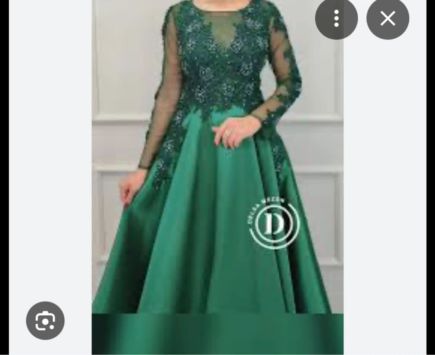 Emerald Green Sequin Lace Formal Gown - photo 4