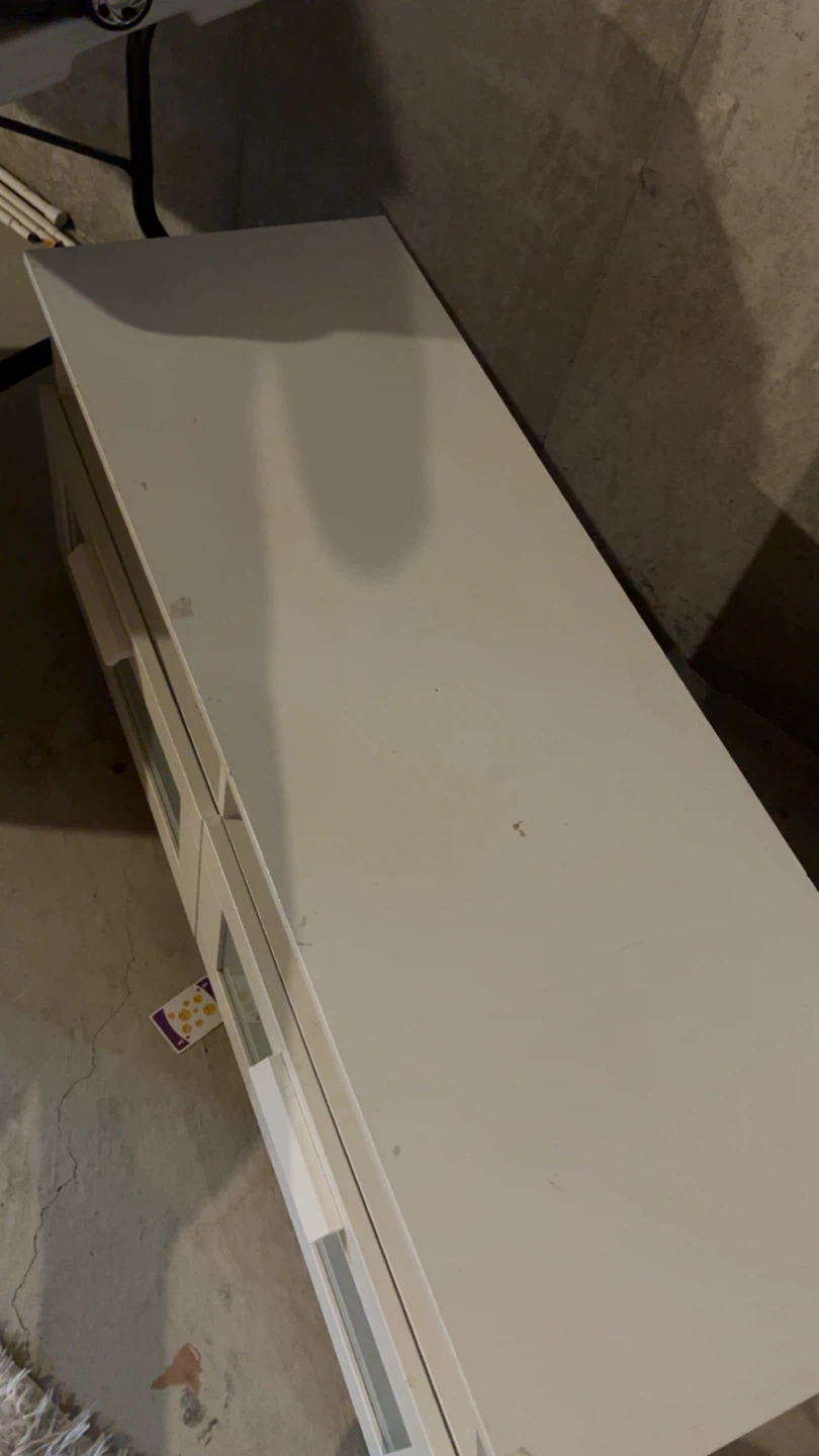 White ikea tv stand. - photo 3