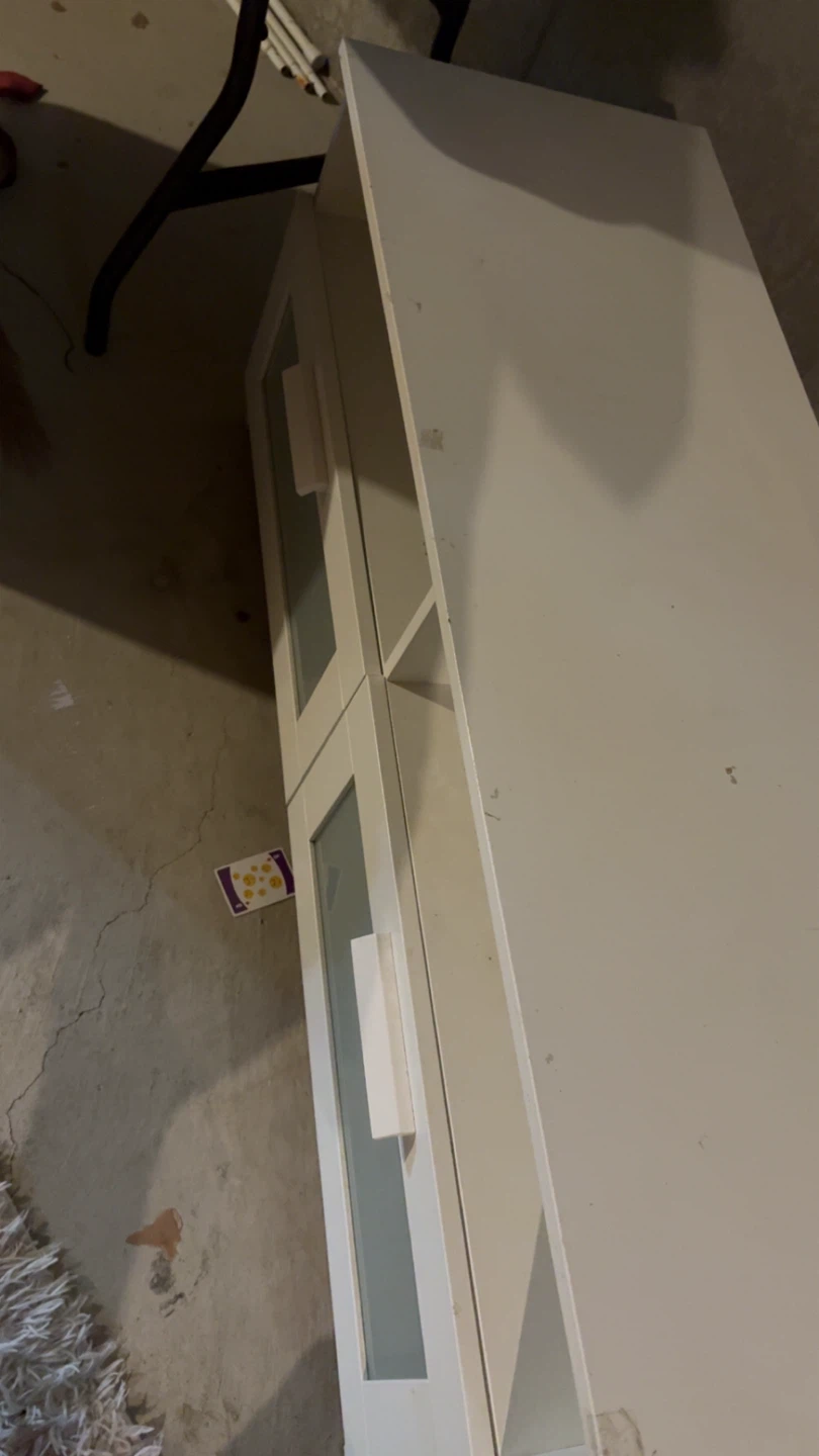 White ikea tv stand. - photo 2