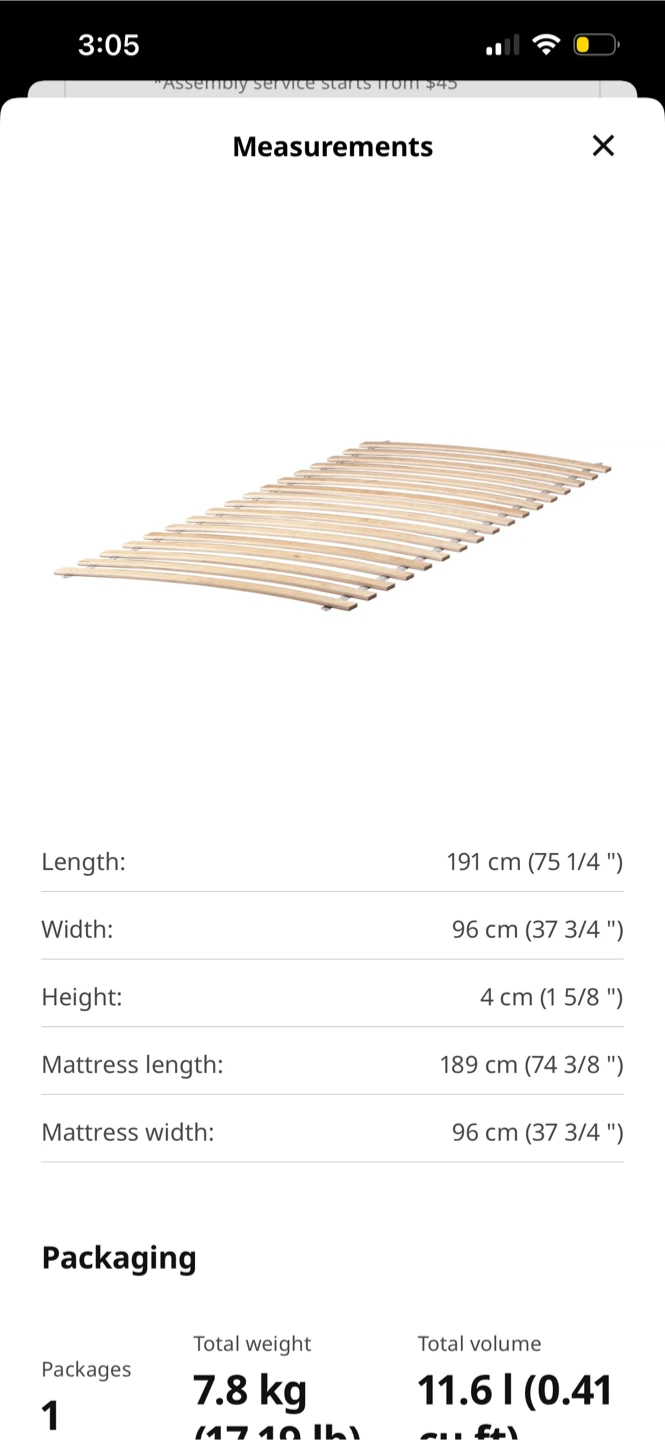 IKEA LUROY Slats twin - photo 4