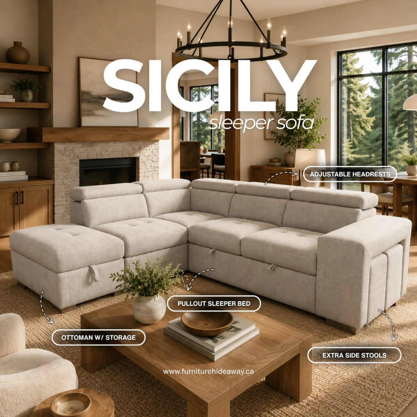 🛋️ STYLE, STORAGE & COMFORT ALL IN ONE!