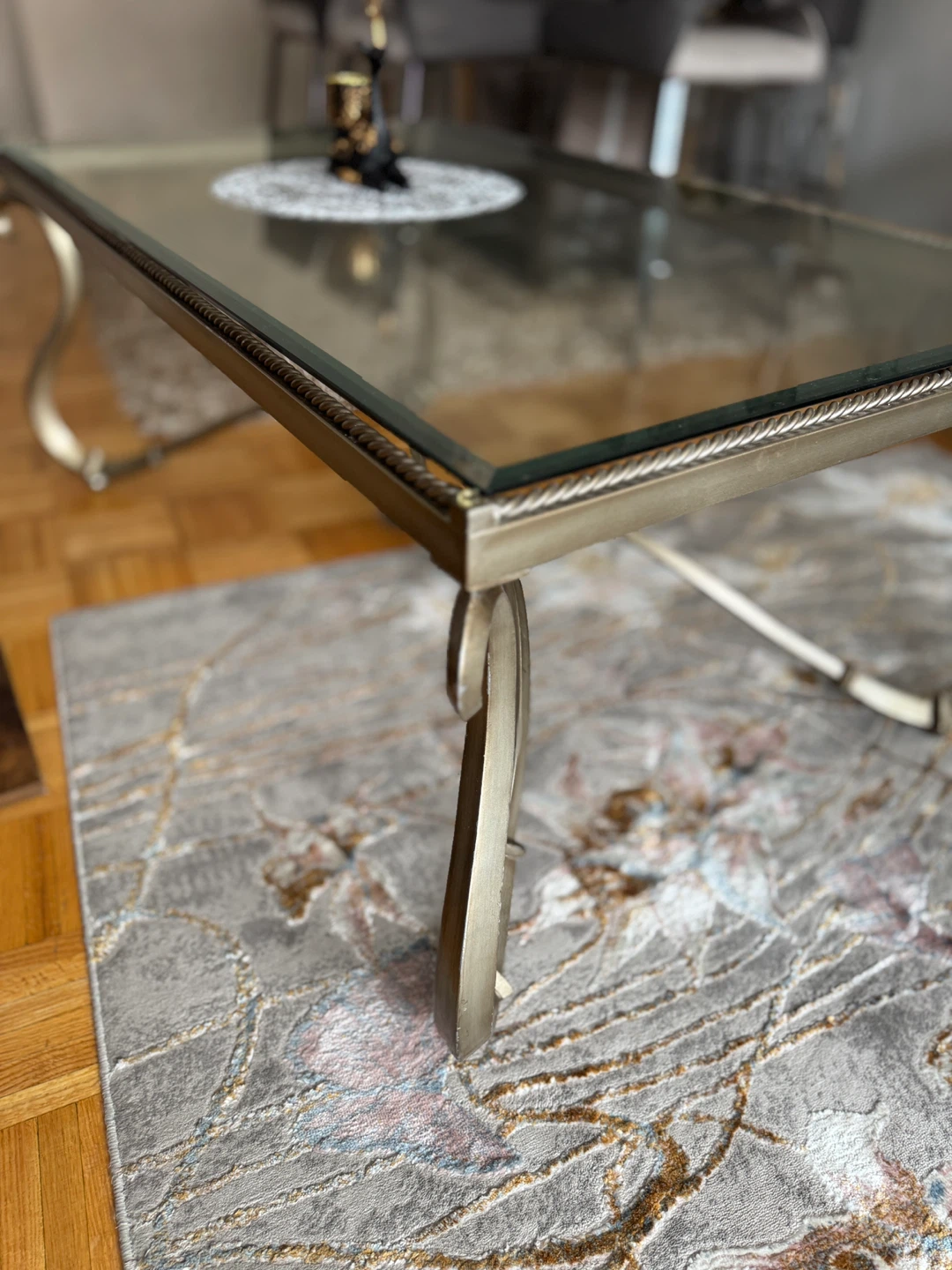 Glass Top Coffee Table Set 3 Pieces- one  Large to Small - photo 3