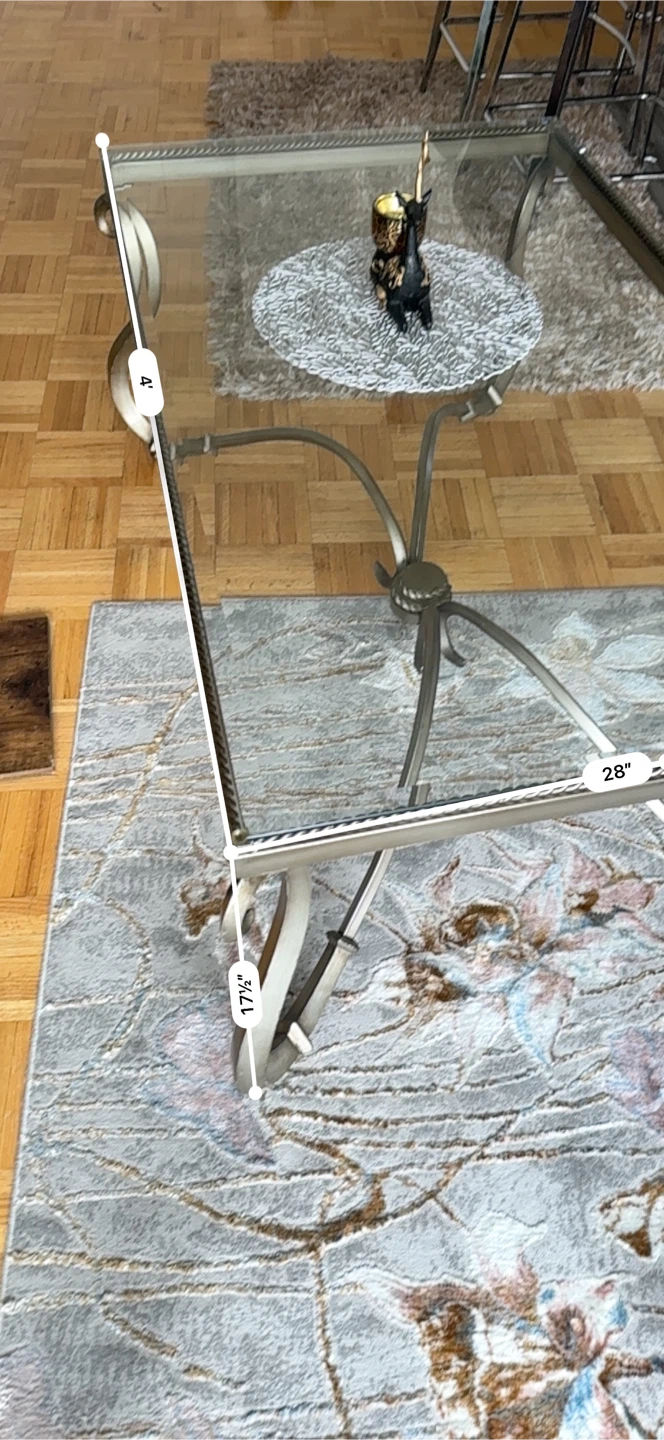 Glass Top Coffee Table Set 3 Pieces- one  Large to Small - photo 4