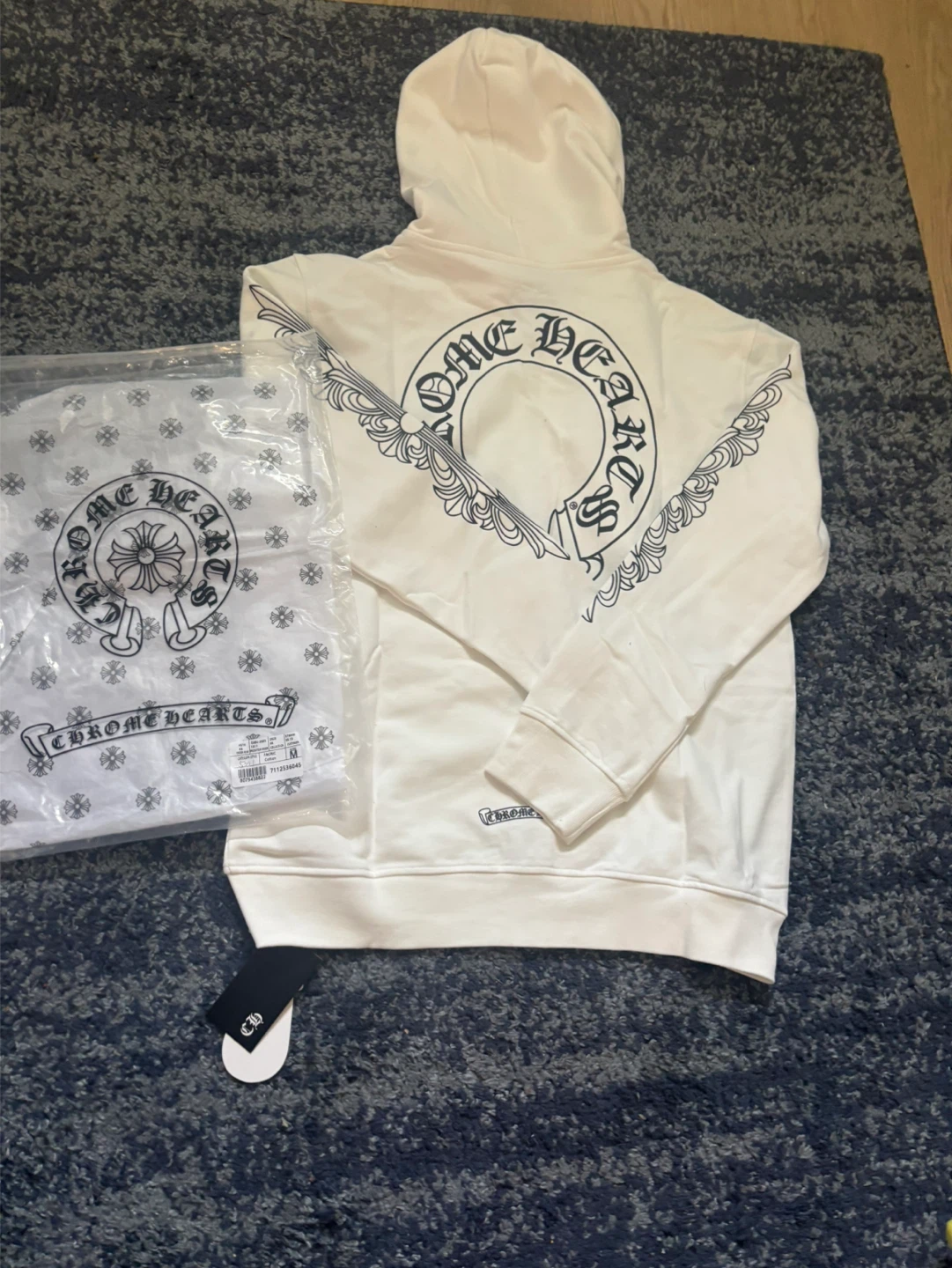 Chrome Hearts White Zip-Up Hoodie - photo 2
