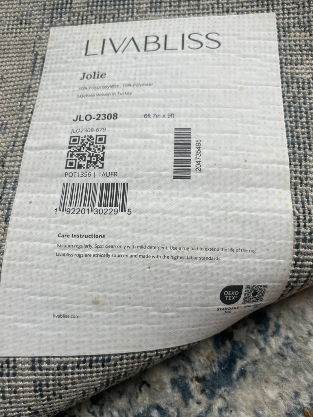 LIVABLISS Jolie Rug 6ft 7in x 9ft - photo 2