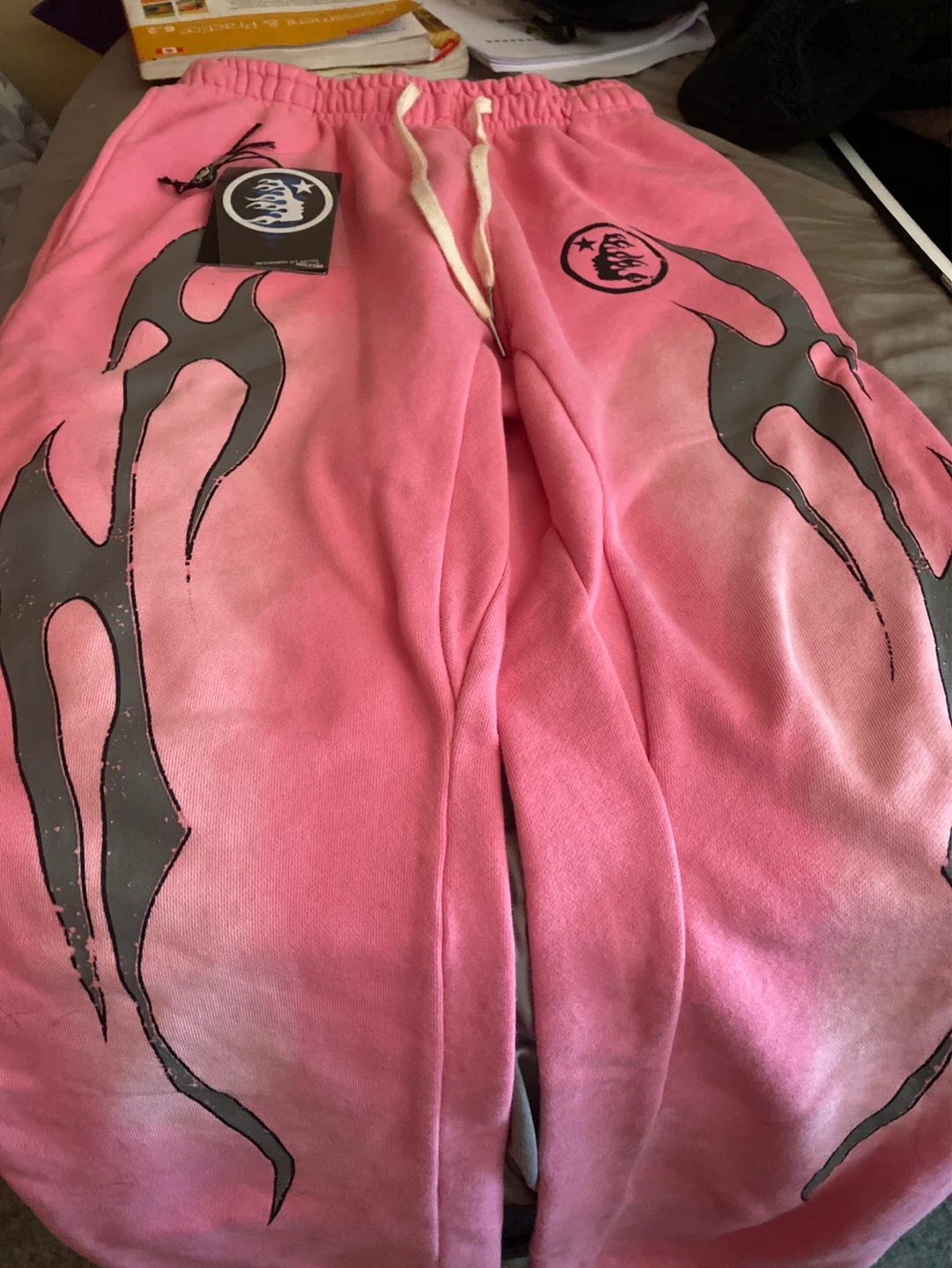 Hellstar Pink Flame Sweatpants Size M