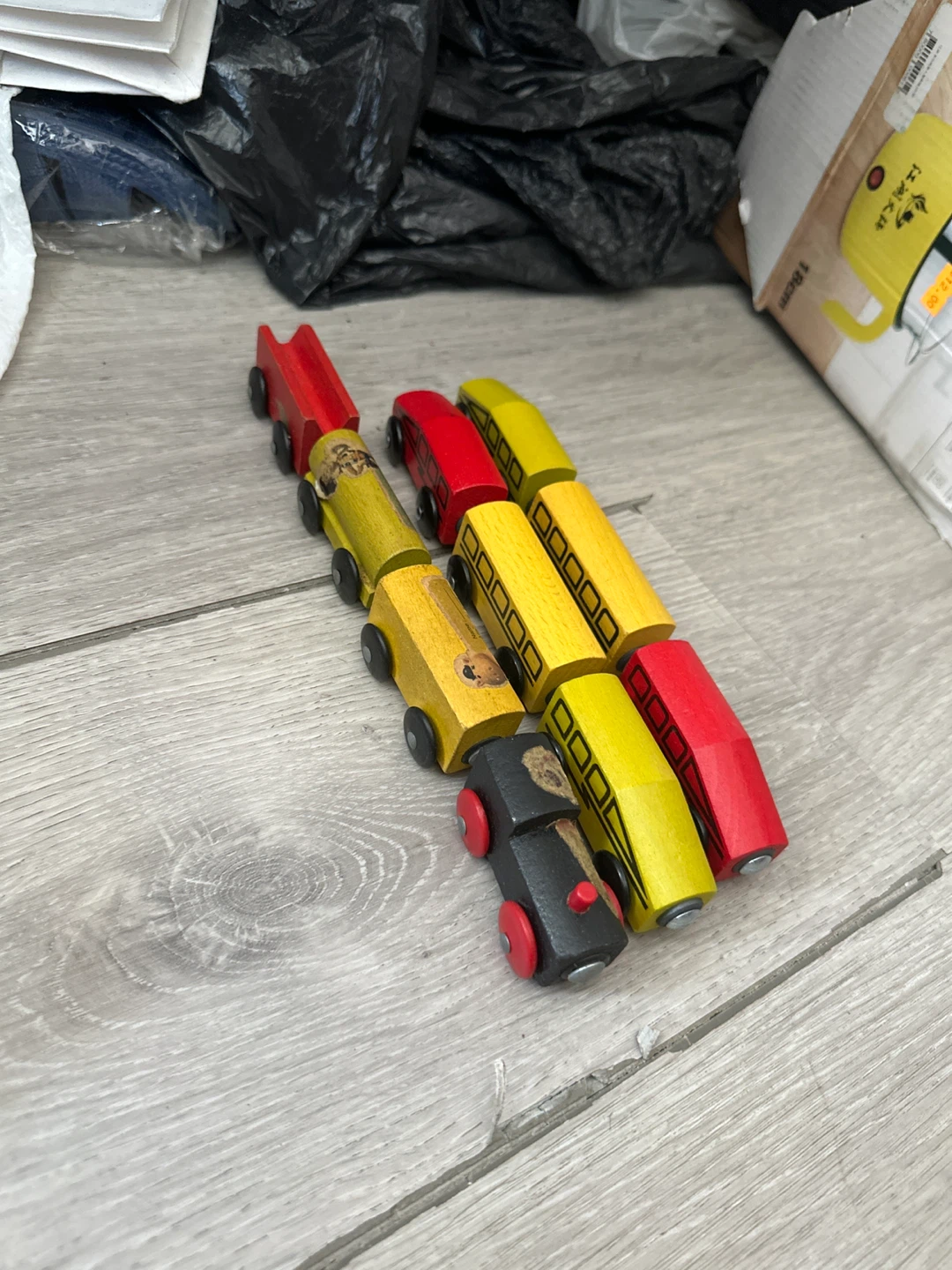 IKEA Lillabo Wooden Toy Train Cars