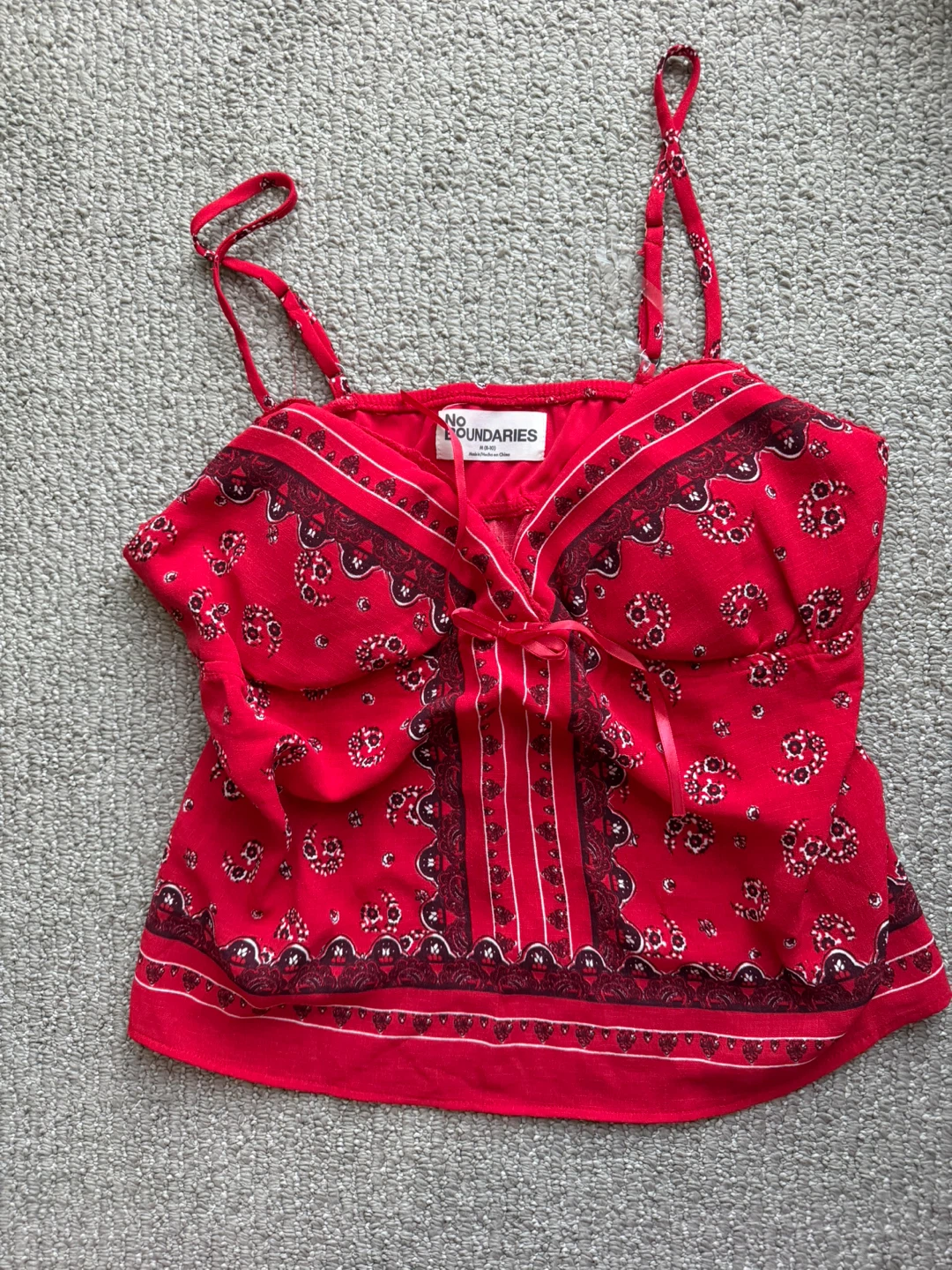 No Boundaries Babydoll Top - Size Medium
