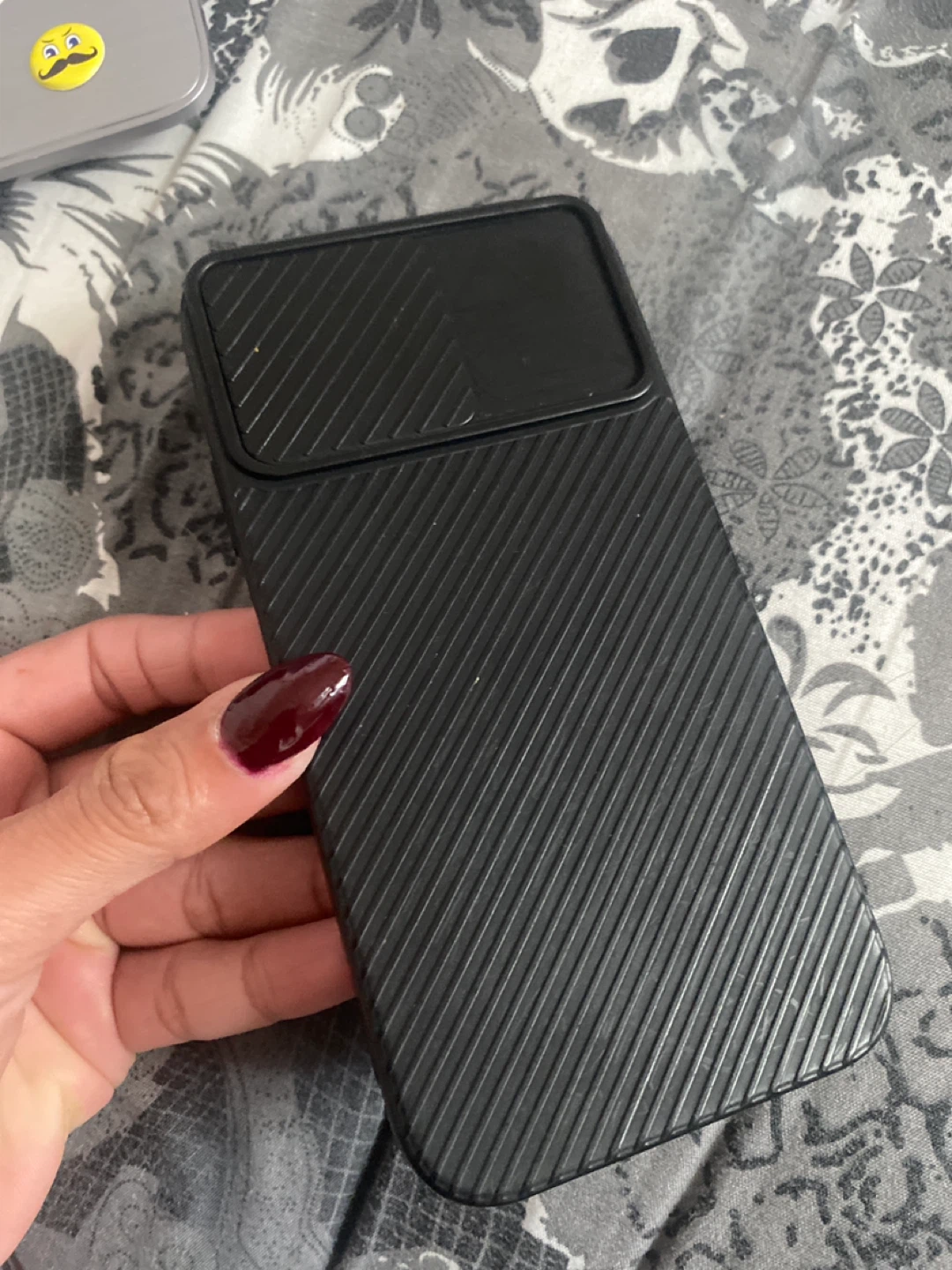 Black Phone 11 Case with Sliding Camera Cover