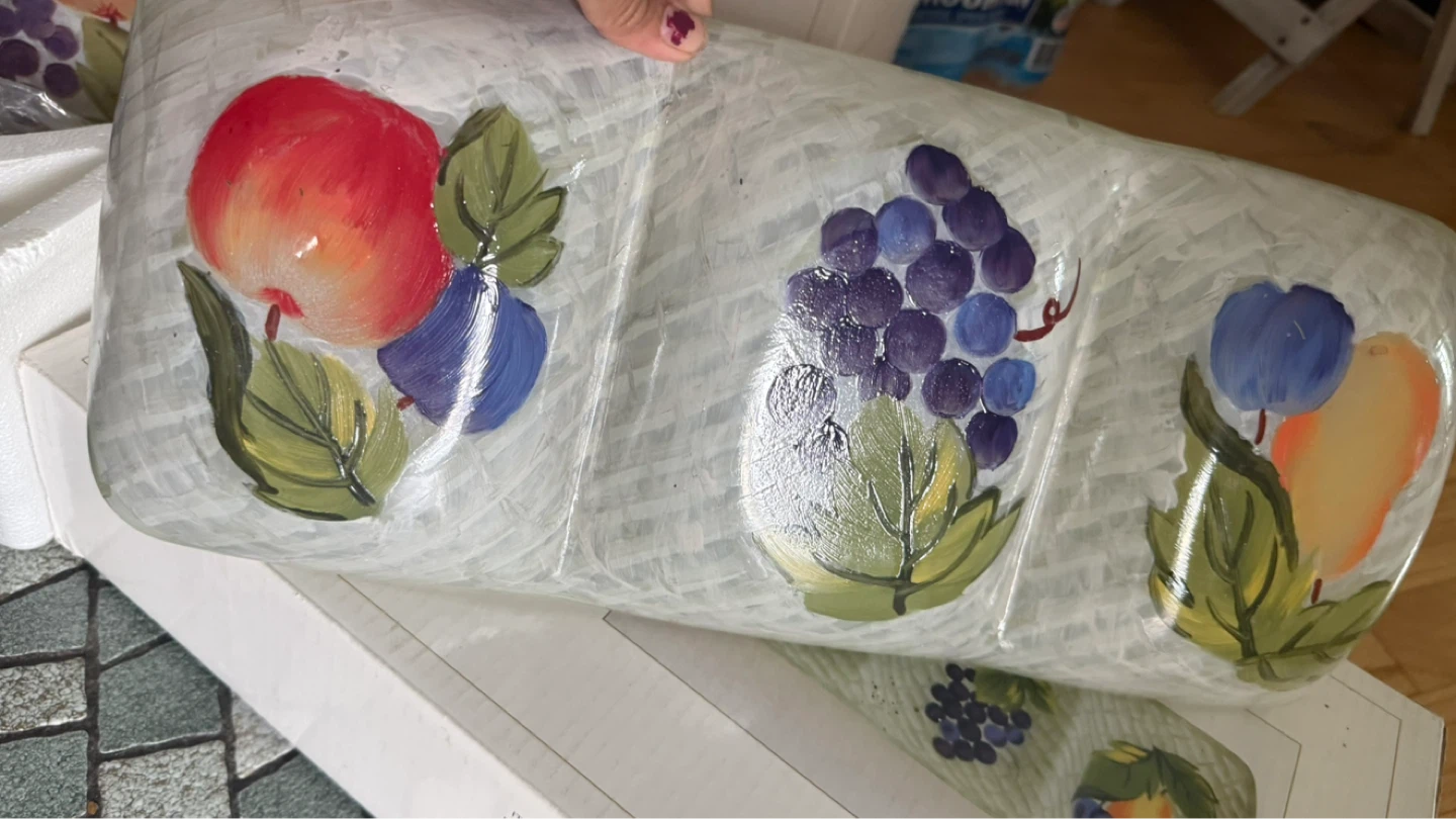 BLOCK Crystal Fruit Basket 2 set $40 check more photos - photo 3