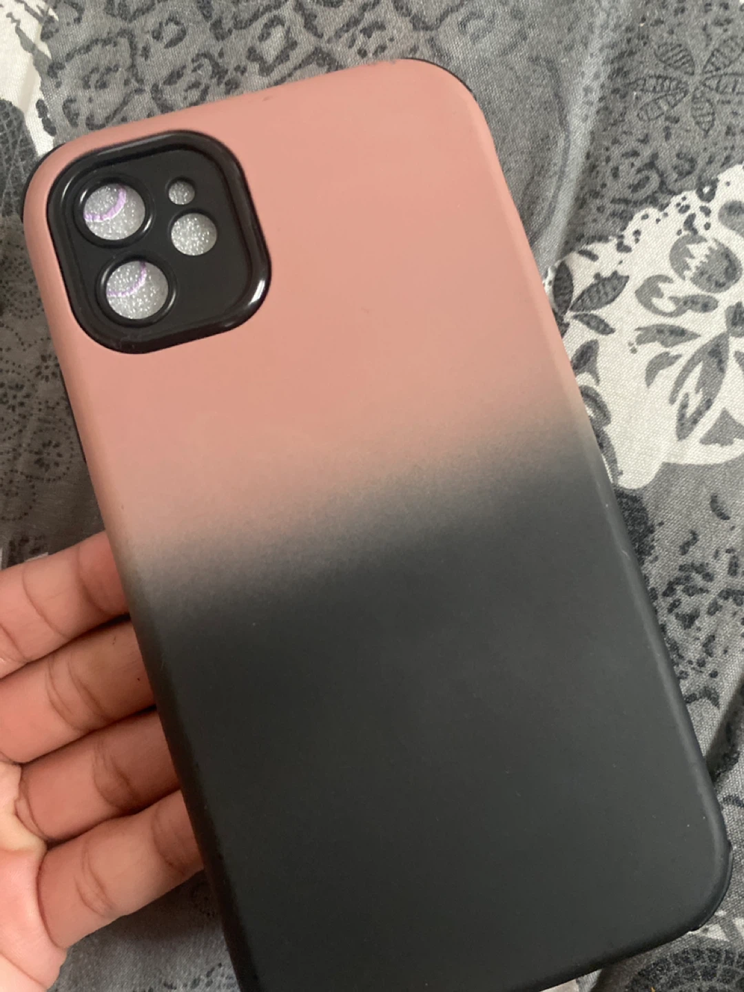 iPhone 11 Case - Pink/Black Ombre
