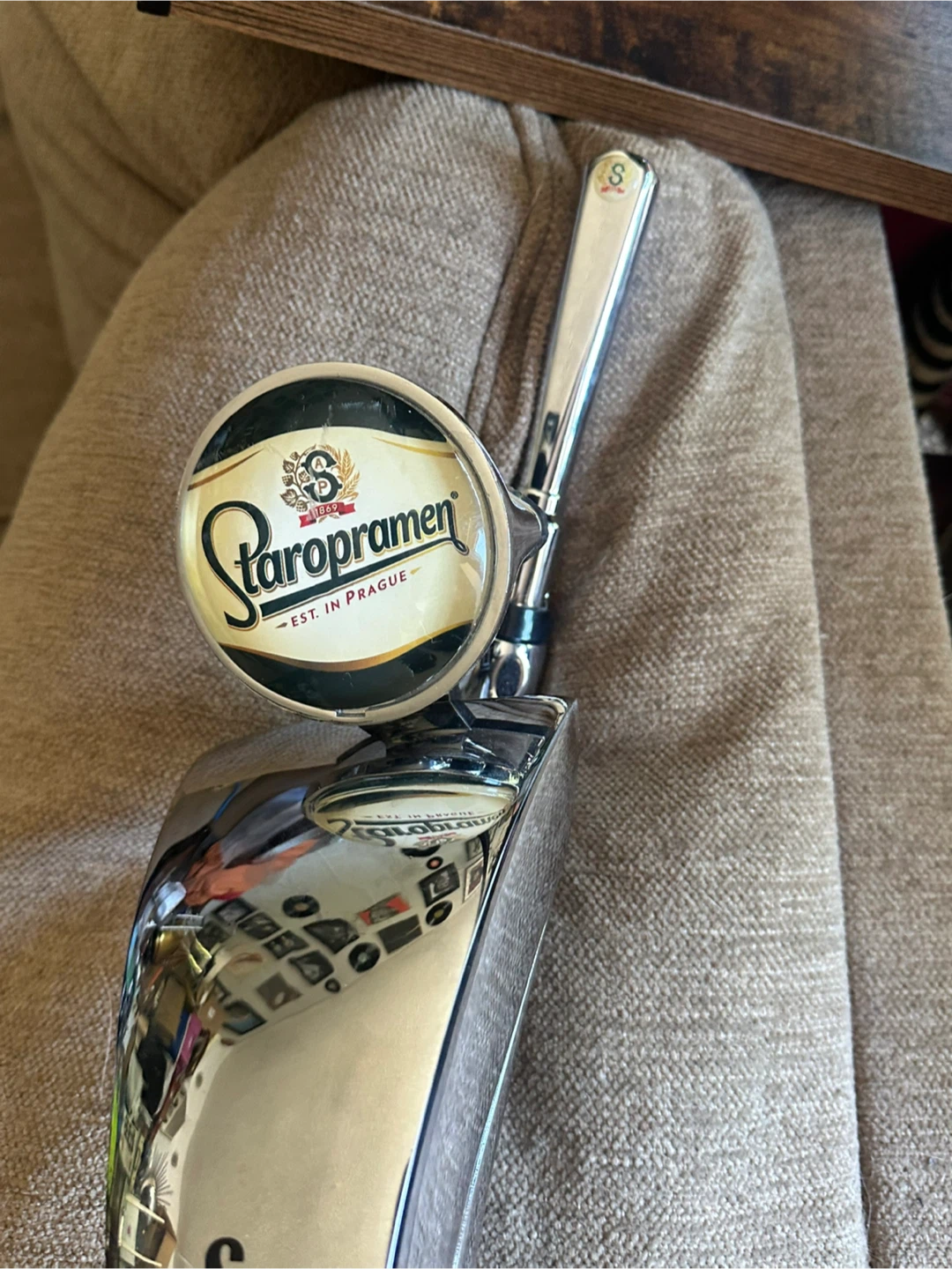 Authentic Staropramen Beer Tap Font Tower - Chrome - photo 3