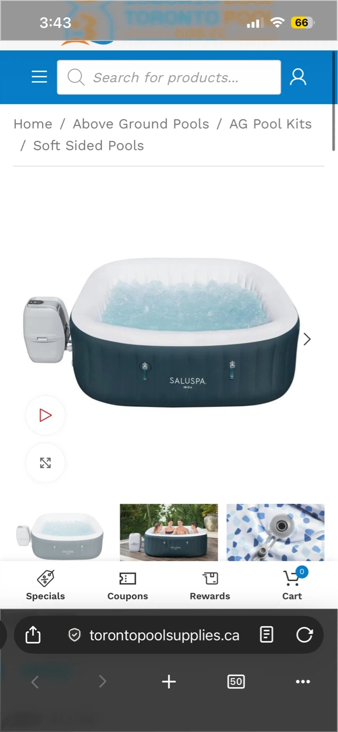 Bestway Ibiza 6 Person Inflatable Hot Tub