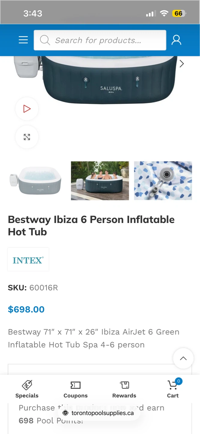 Bestway Ibiza 6 Person Inflatable Hot Tub - photo 2
