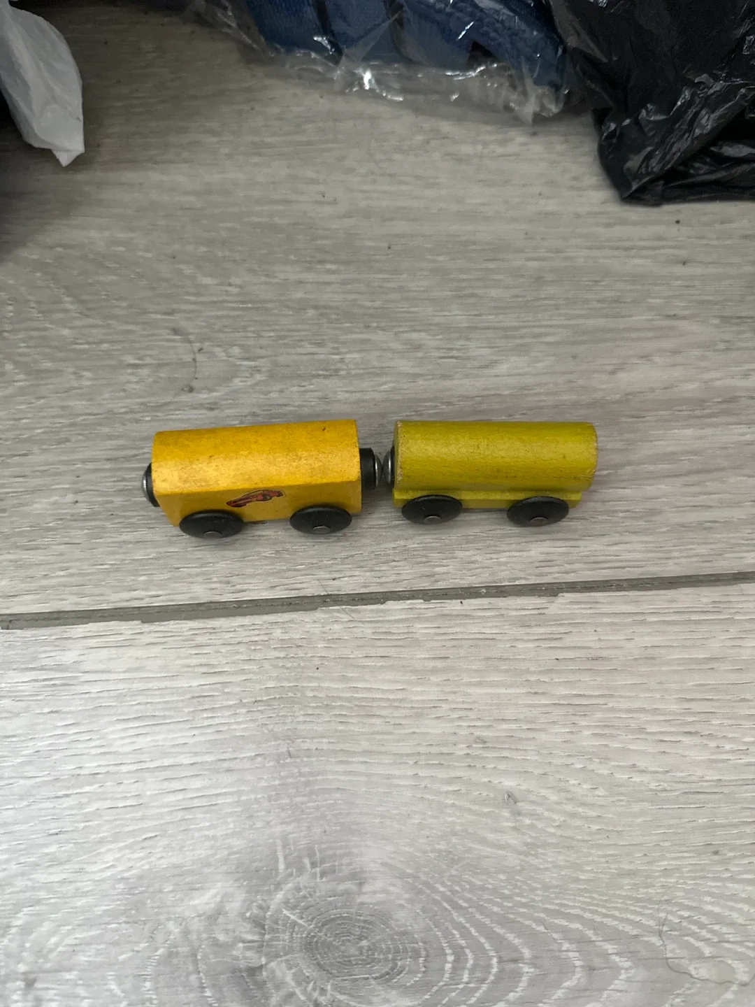 IKEA Lillabo Wooden Toy Train Cars - photo 2