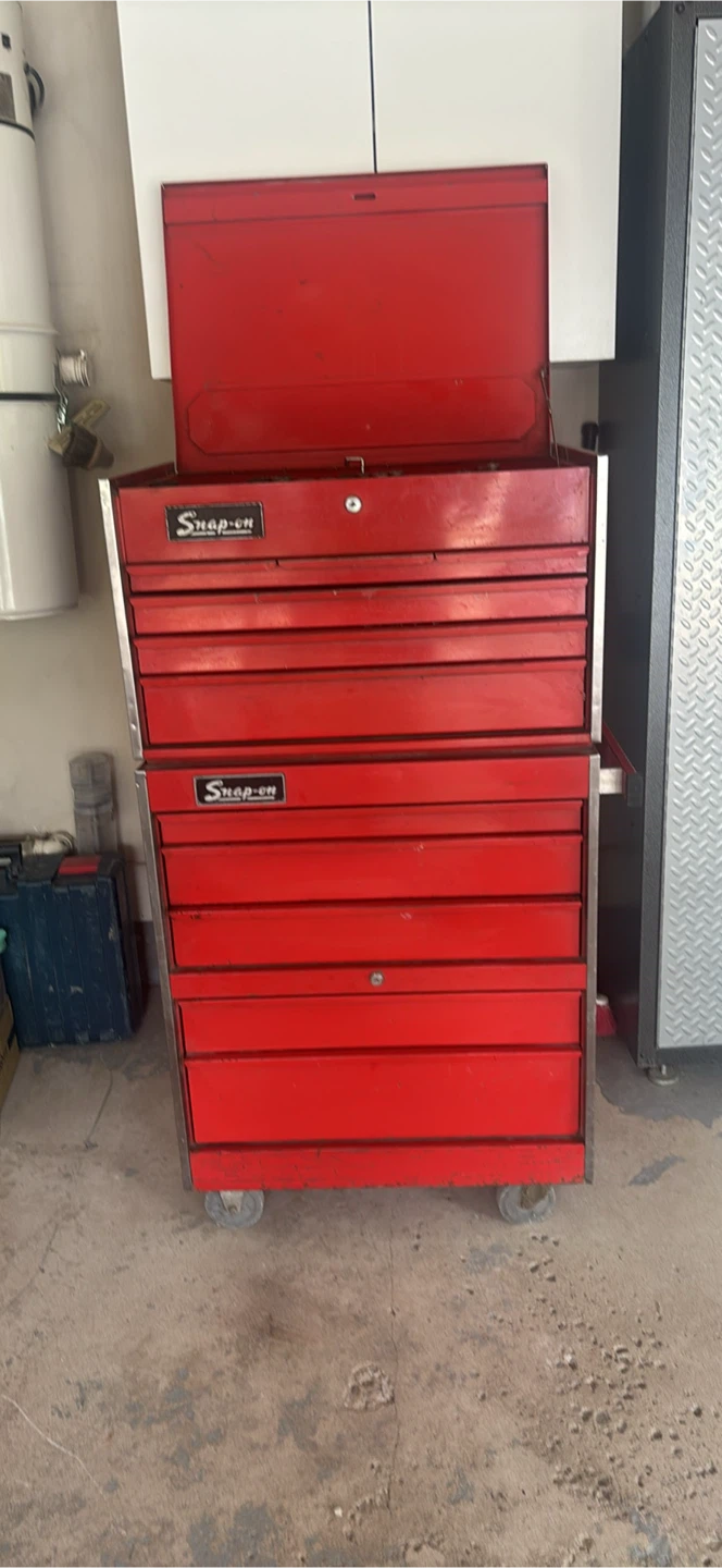 Snap-on Red Tool Chest with Assorted Tools