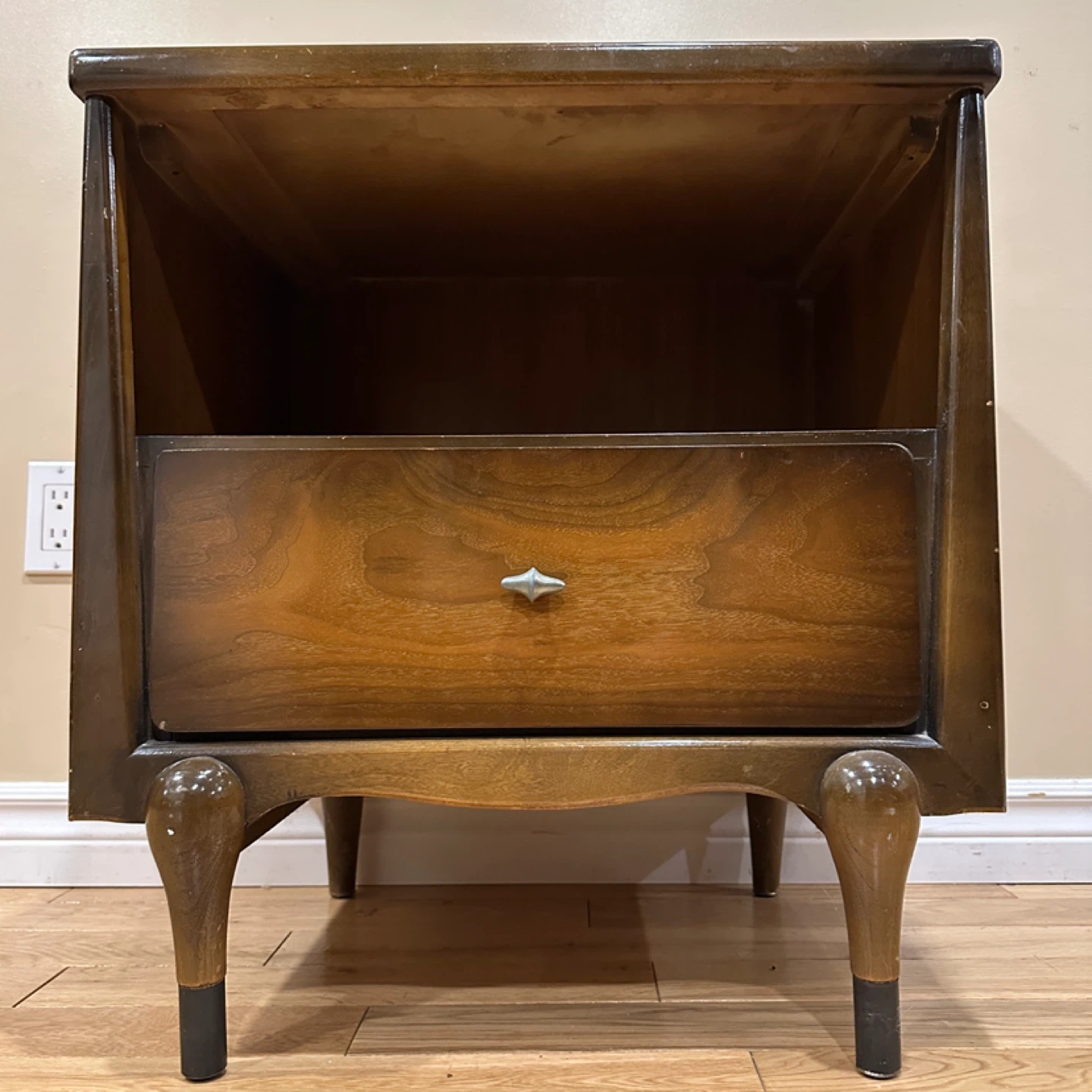 Vintage Tribond MCM Walnut Nightstand (CAN DELIVER)