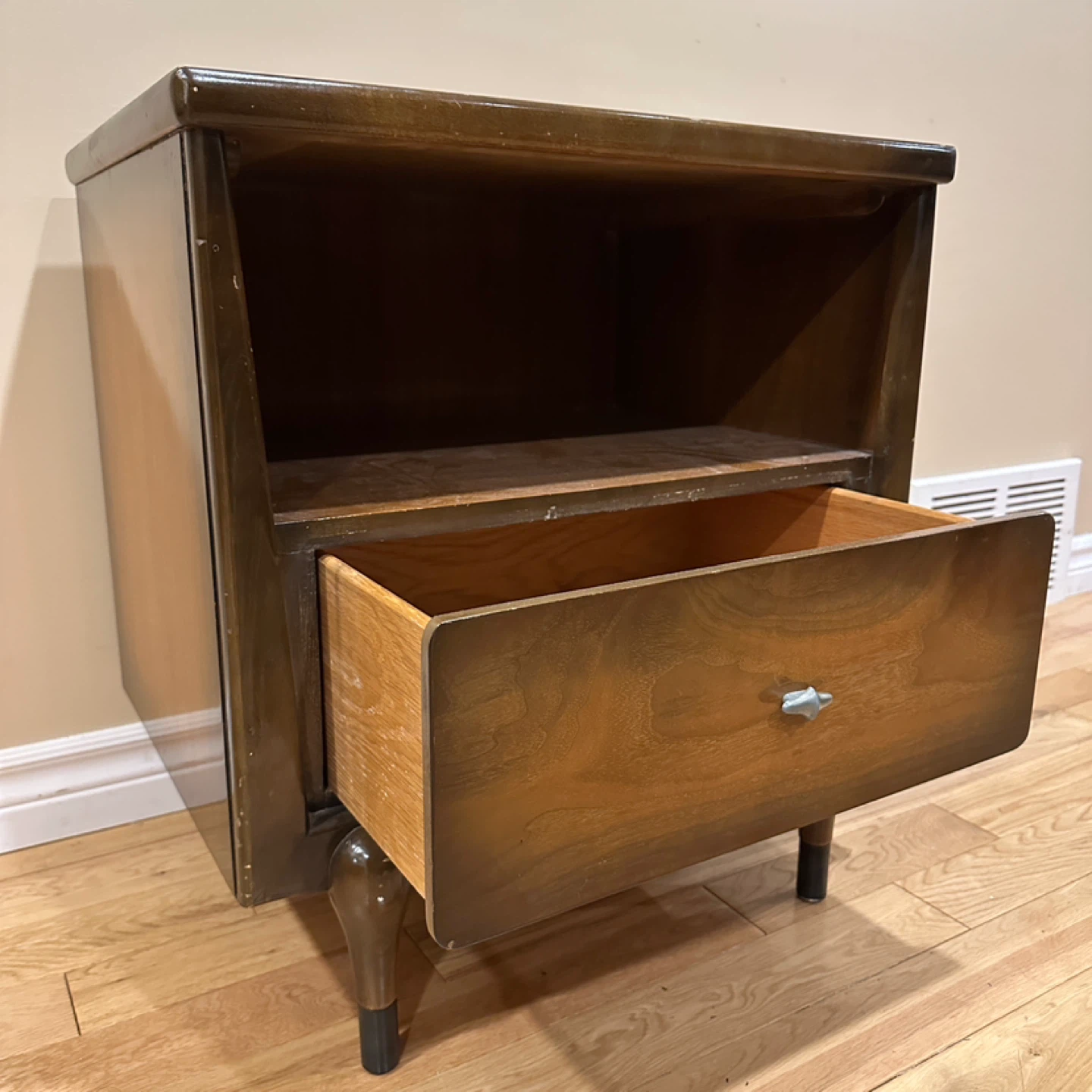 Vintage Tribond MCM Walnut Nightstand (CAN DELIVER) - photo 4