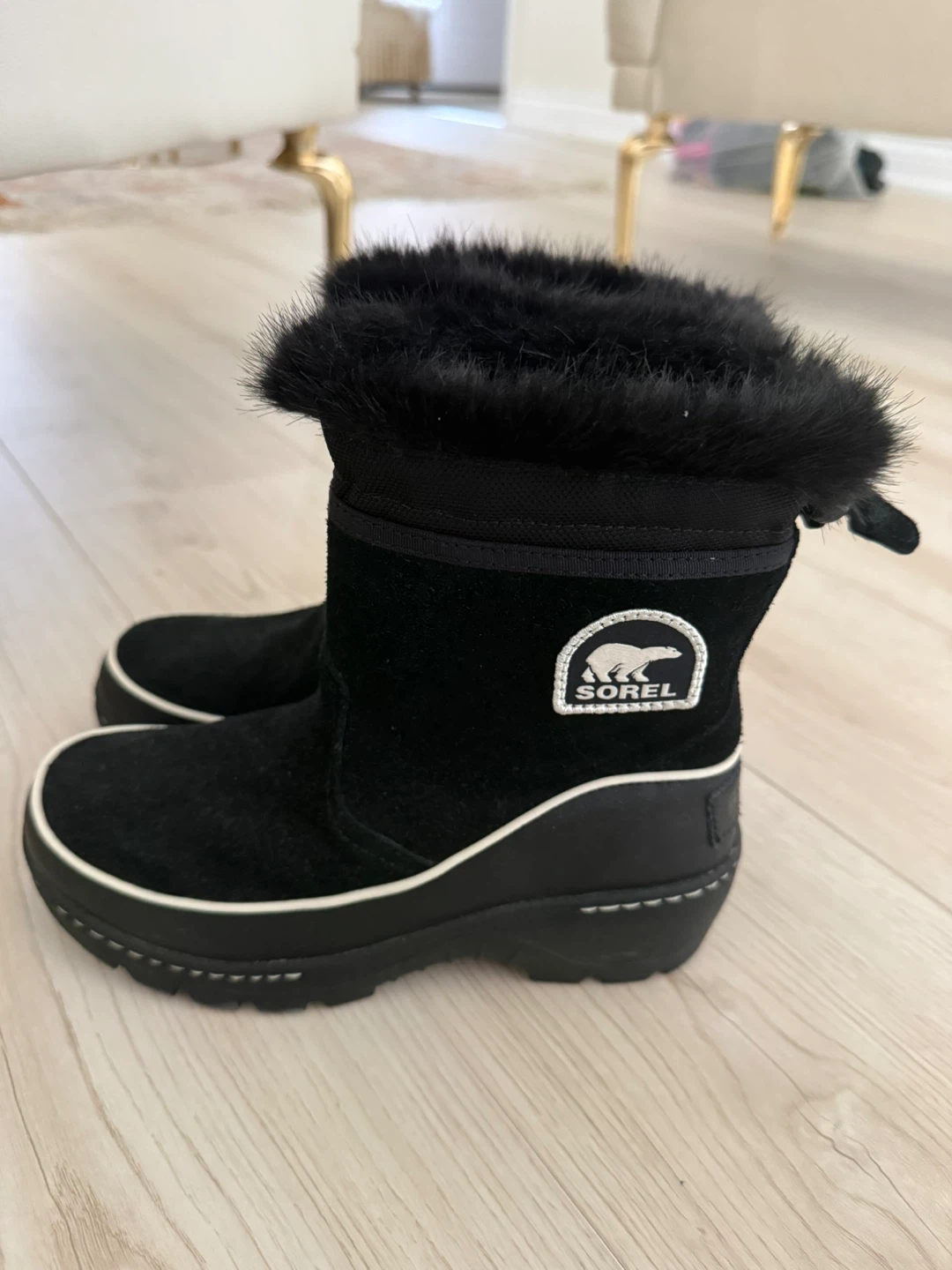 Girls Sorel Black Winter Boots